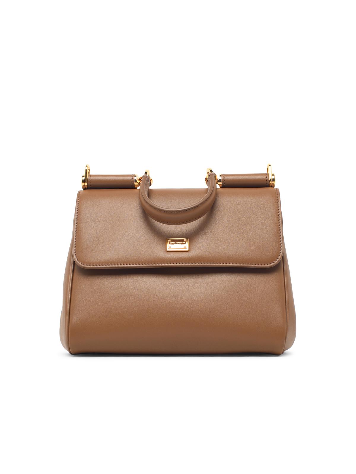 Dolce & Gabbana Small 'My Sicily' Brown Leather Bag Women DOLCE & GABBANA