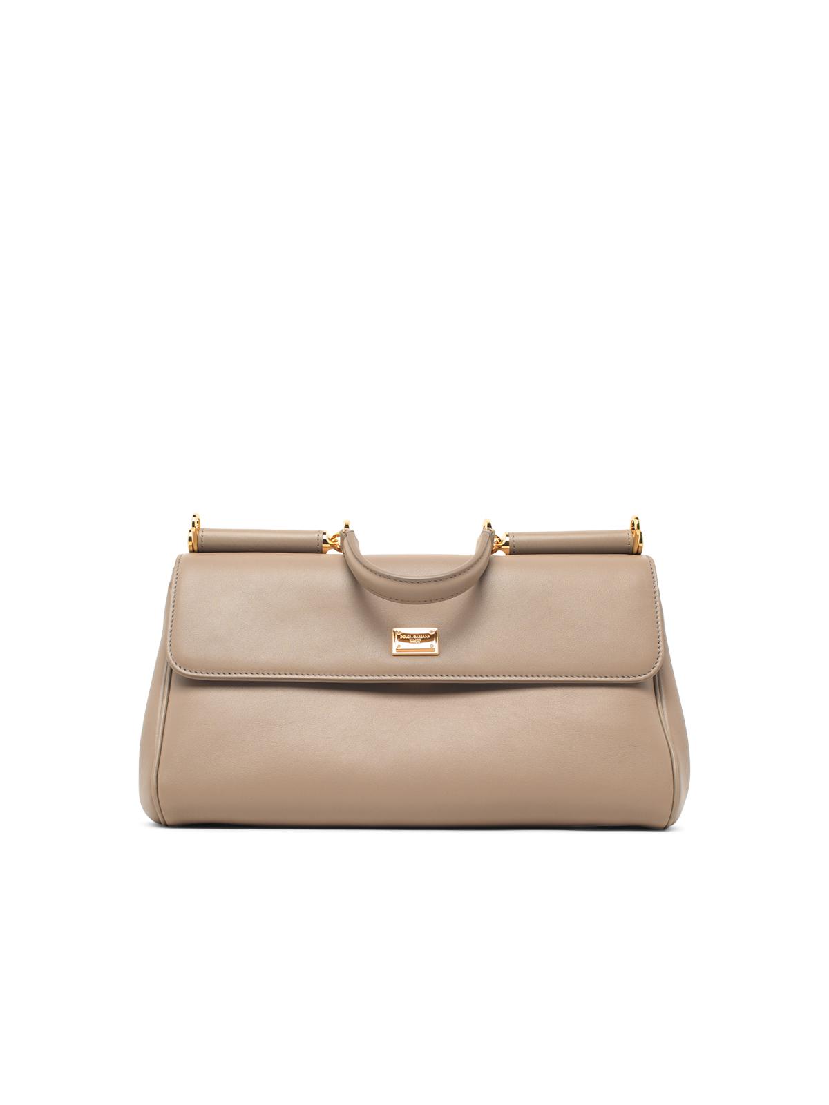 Dolce & Gabbana 'My Sicily' Medium Bag In Beige Leather Women DOLCE & GABBANA