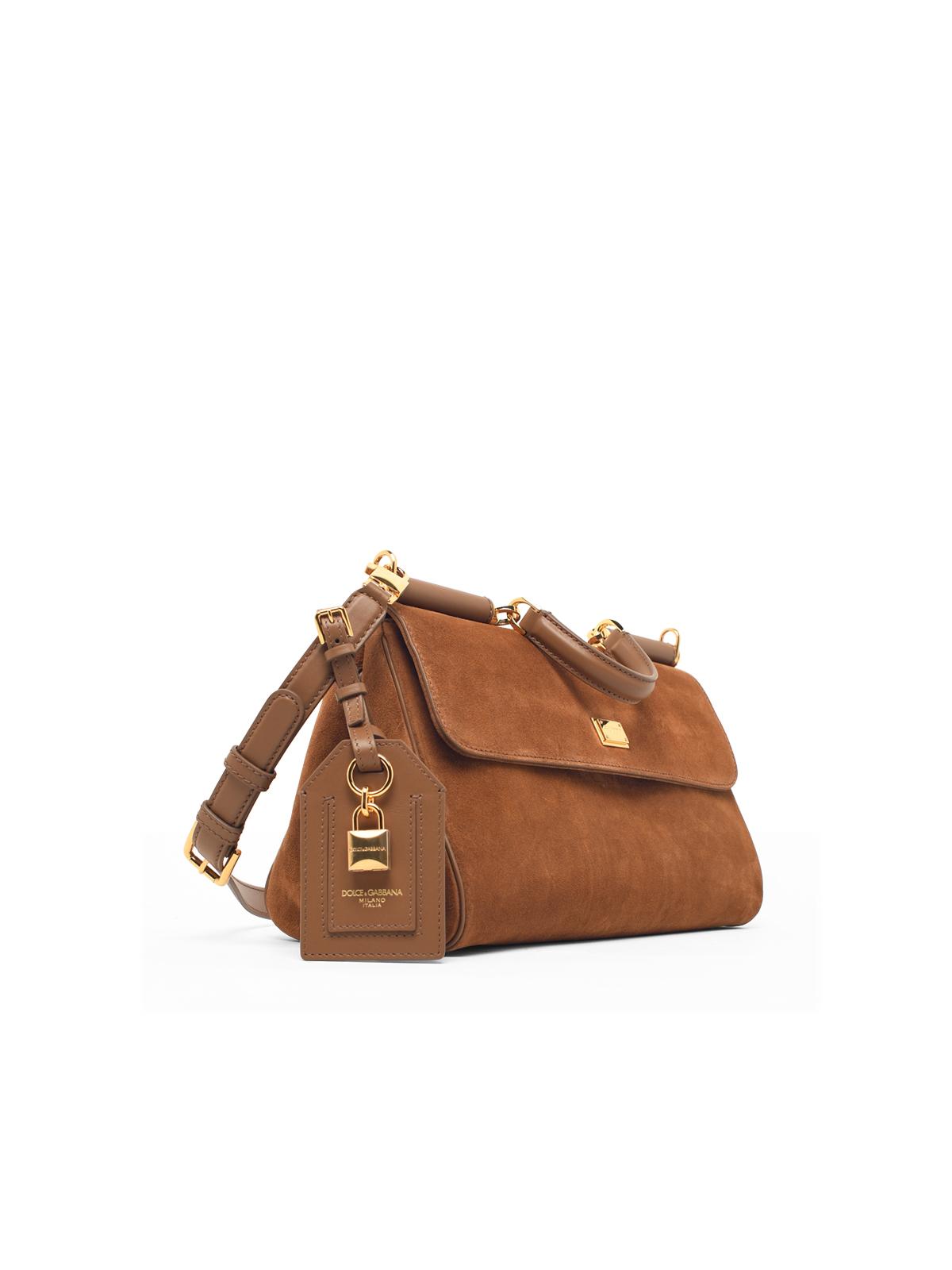 Dolce & Gabbana Medium 'My Sicily' Brown Suede Bag Women DOLCE & GABBANA