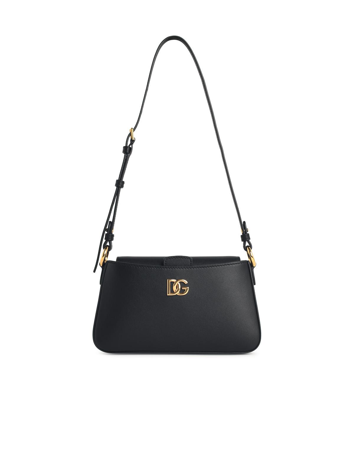 Dolce & Gabbana Black Calf Leather Phone Bag Women DOLCE & GABBANA