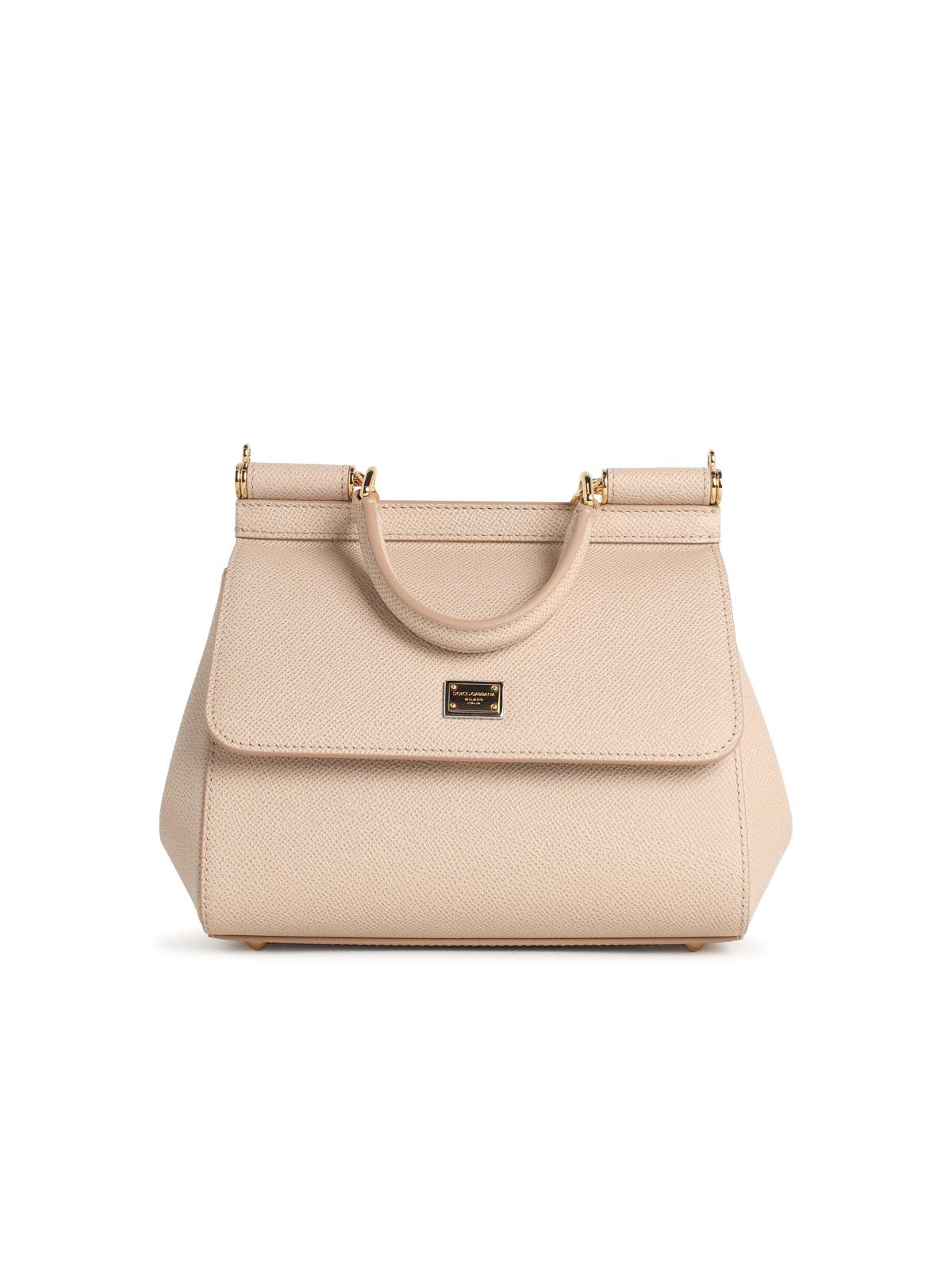 Dolce & Gabbana Small 'Sicily' Handbag In Pink Dauphine Calf Leather Women DOLCE & GABBANA