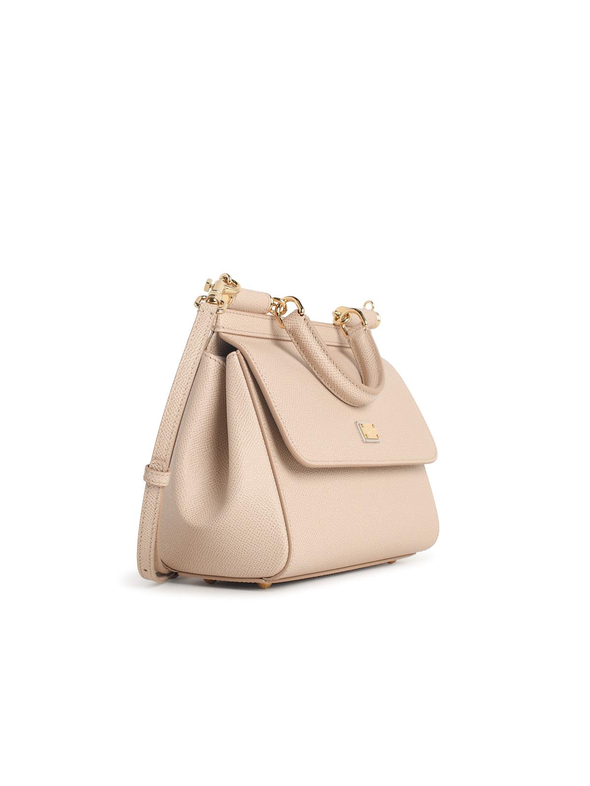 Dolce & Gabbana Small 'Sicily' Handbag In Pink Dauphine Calf Leather Women DOLCE & GABBANA