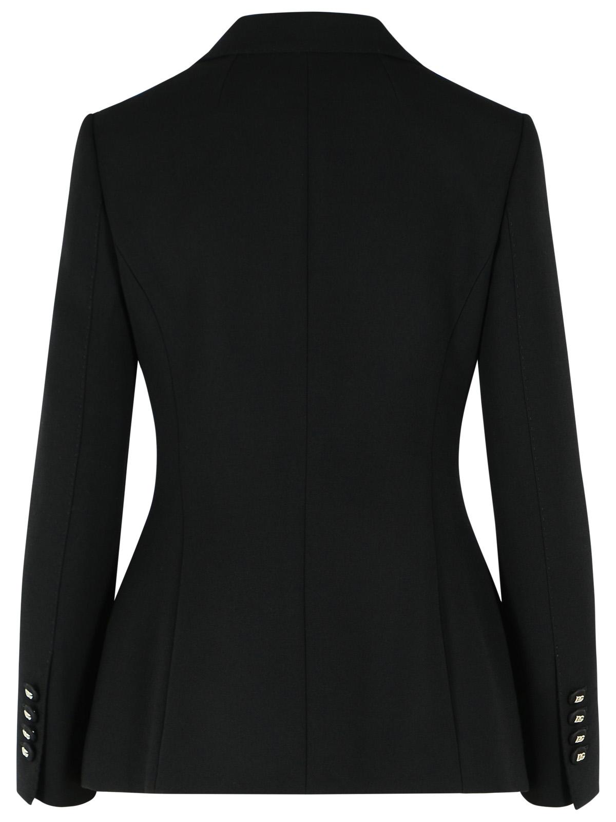 Dolce & Gabbana Single-Breasted Black Wool Jacket Women DOLCE & GABBANA