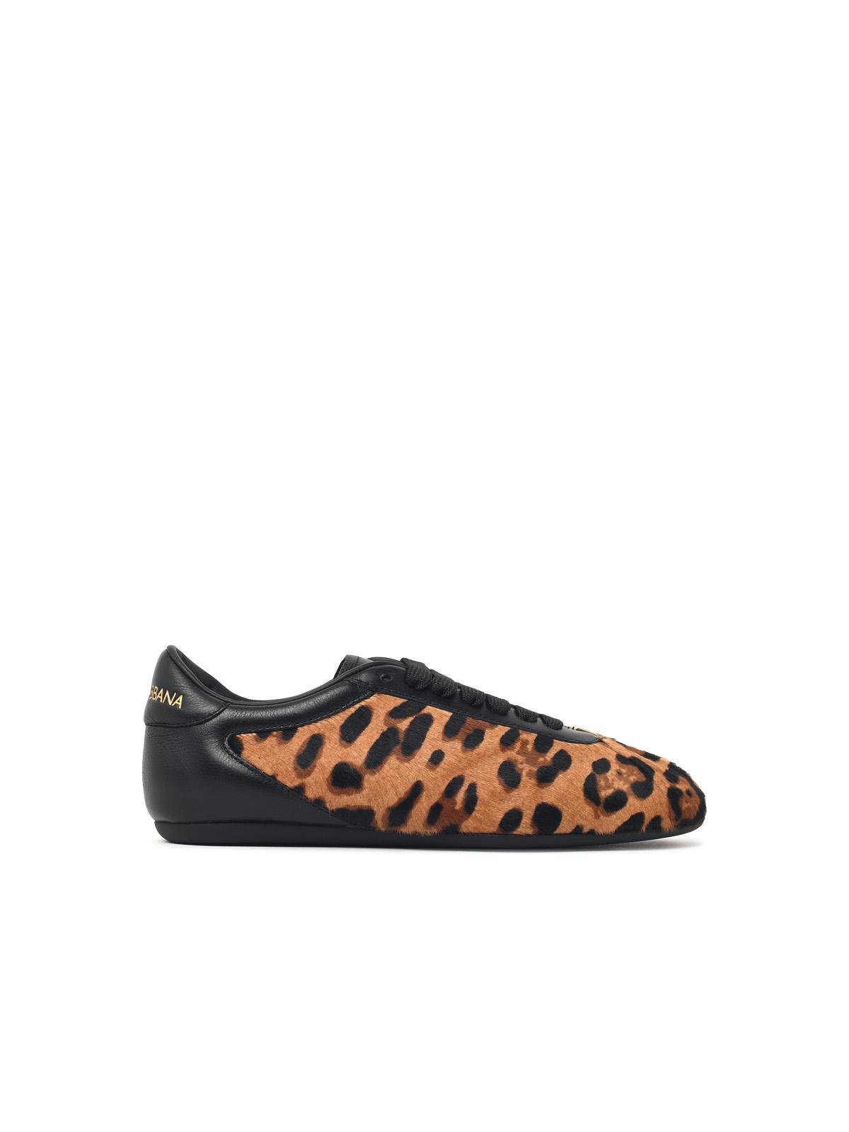 Dolce & Gabbana 'Contemporary' Leopard Pony Leather Sneakers Women DOLCE & GABBANA