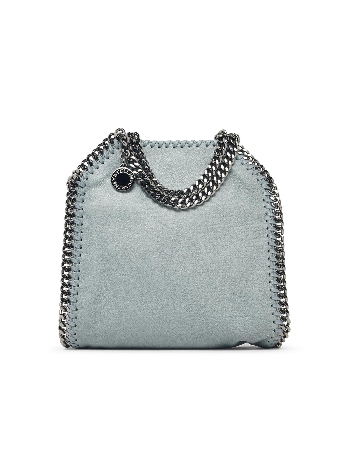 Stella Mccartney 'Tiny Falabella' Light Blue 'Shaggy Deer' Bag Women STELLA MCCARTNEY