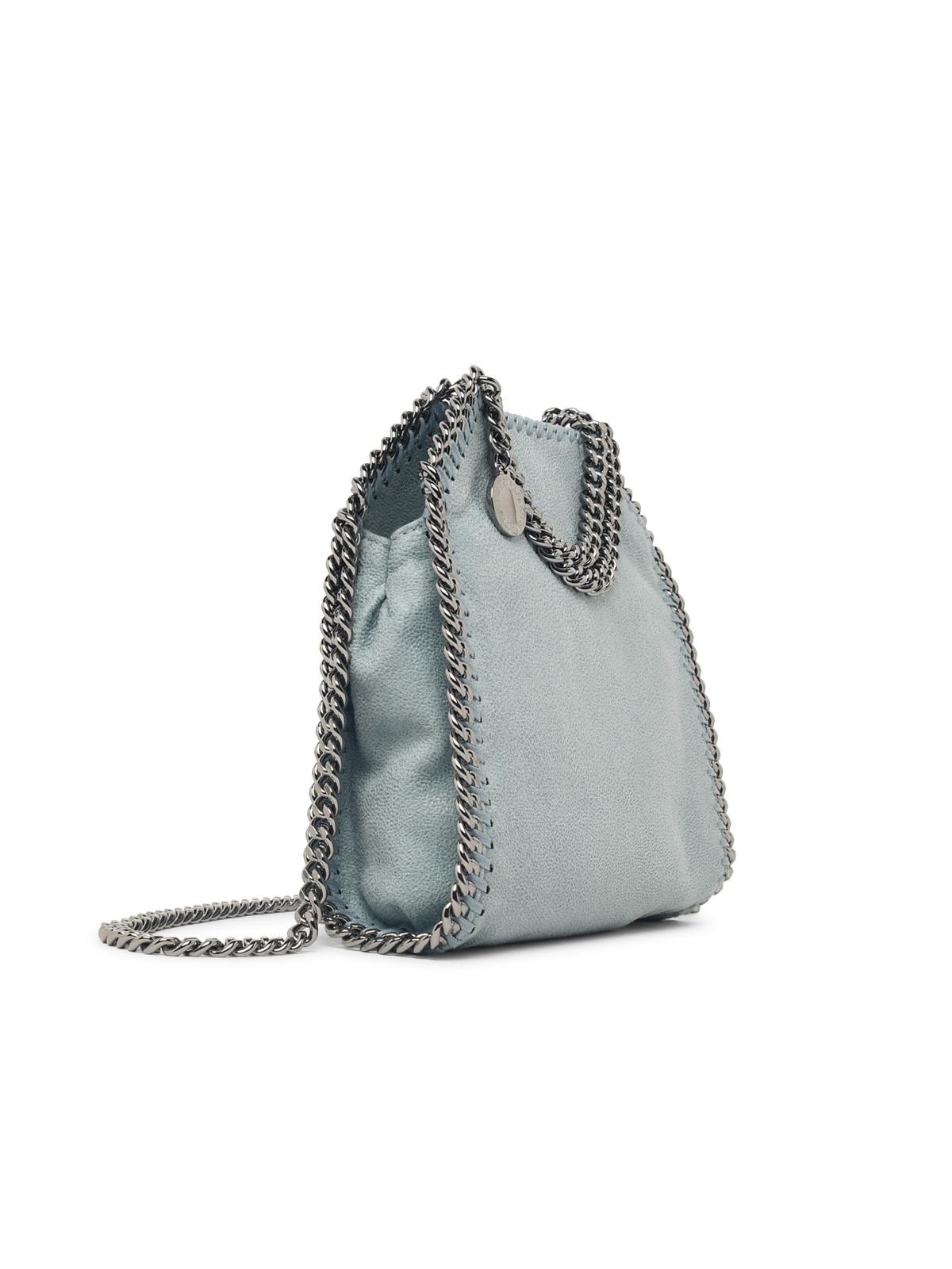 Stella Mccartney 'Tiny Falabella' Light Blue 'Shaggy Deer' Bag Women STELLA MCCARTNEY