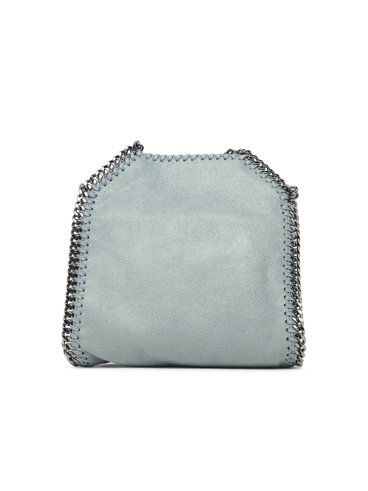 Stella Mccartney 'Tiny Falabella' Light Blue 'Shaggy Deer' Bag Women STELLA MCCARTNEY