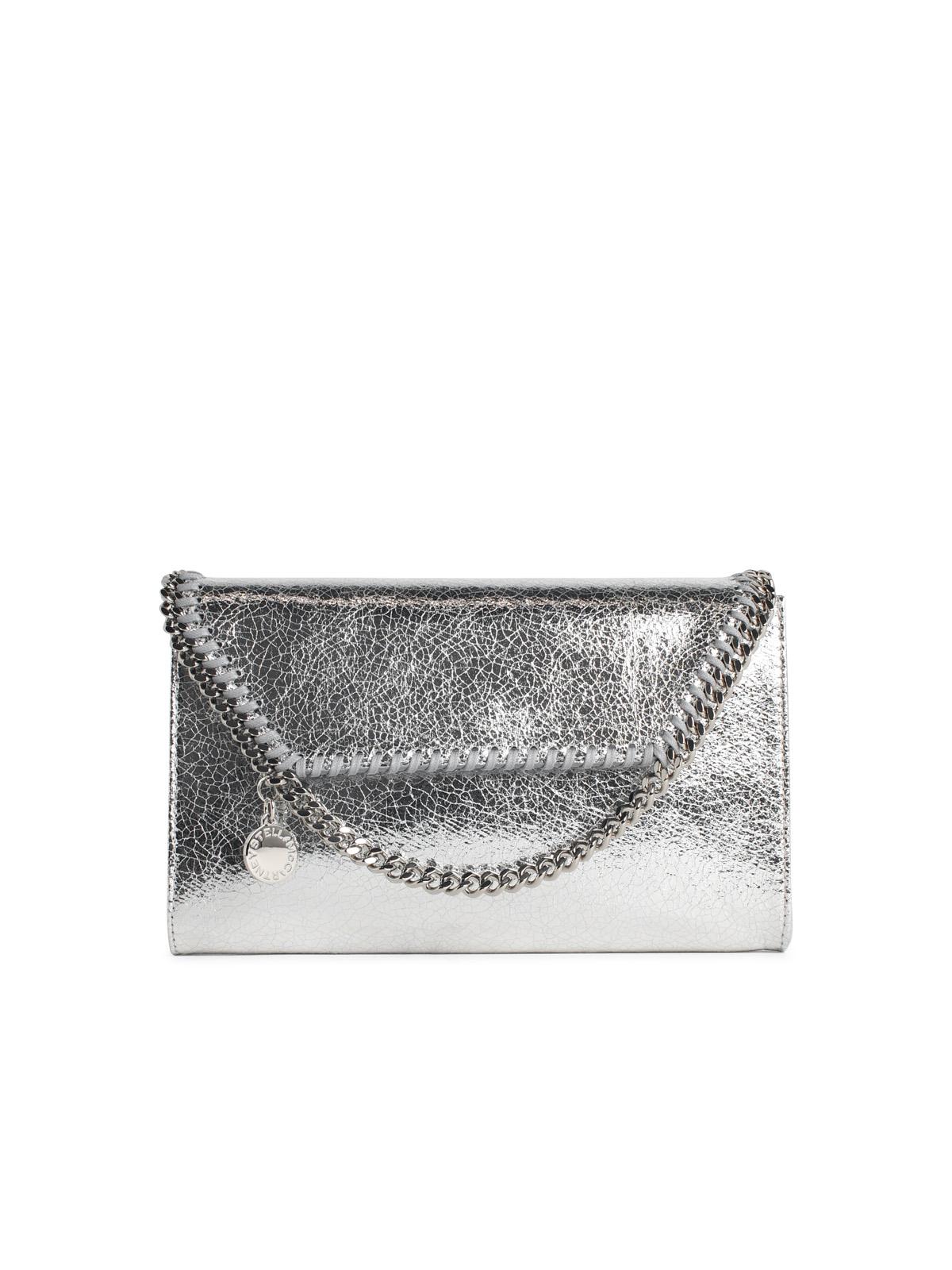 Stella Mccartney 'Falabella' Silver Vegan Leather Wallet Bag Women STELLA MCCARTNEY