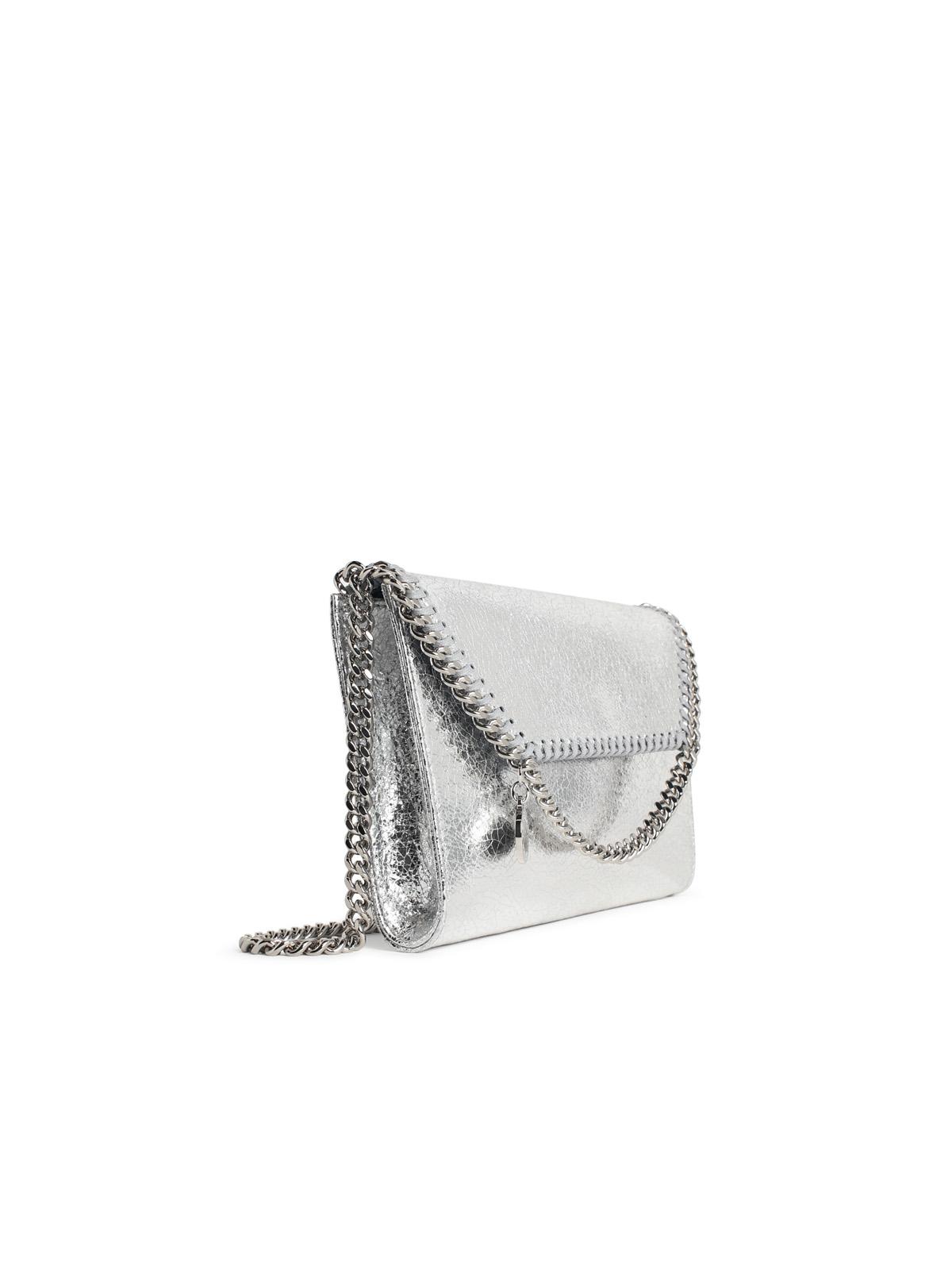 Stella Mccartney 'Falabella' Silver Vegan Leather Wallet Bag Women STELLA MCCARTNEY