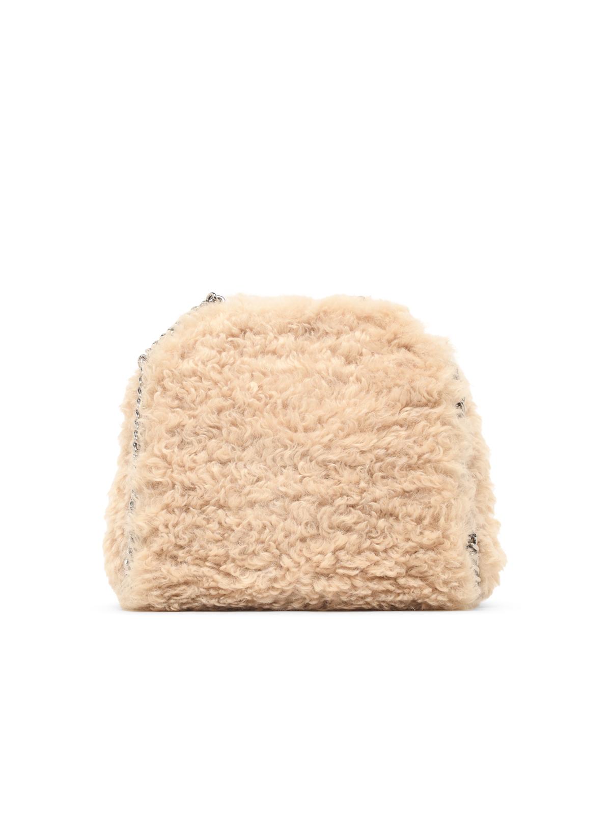 Stella Mccartney Mini 'Falabella' Bag In Ivory 'Eco Alter Shearling' Women STELLA MCCARTNEY