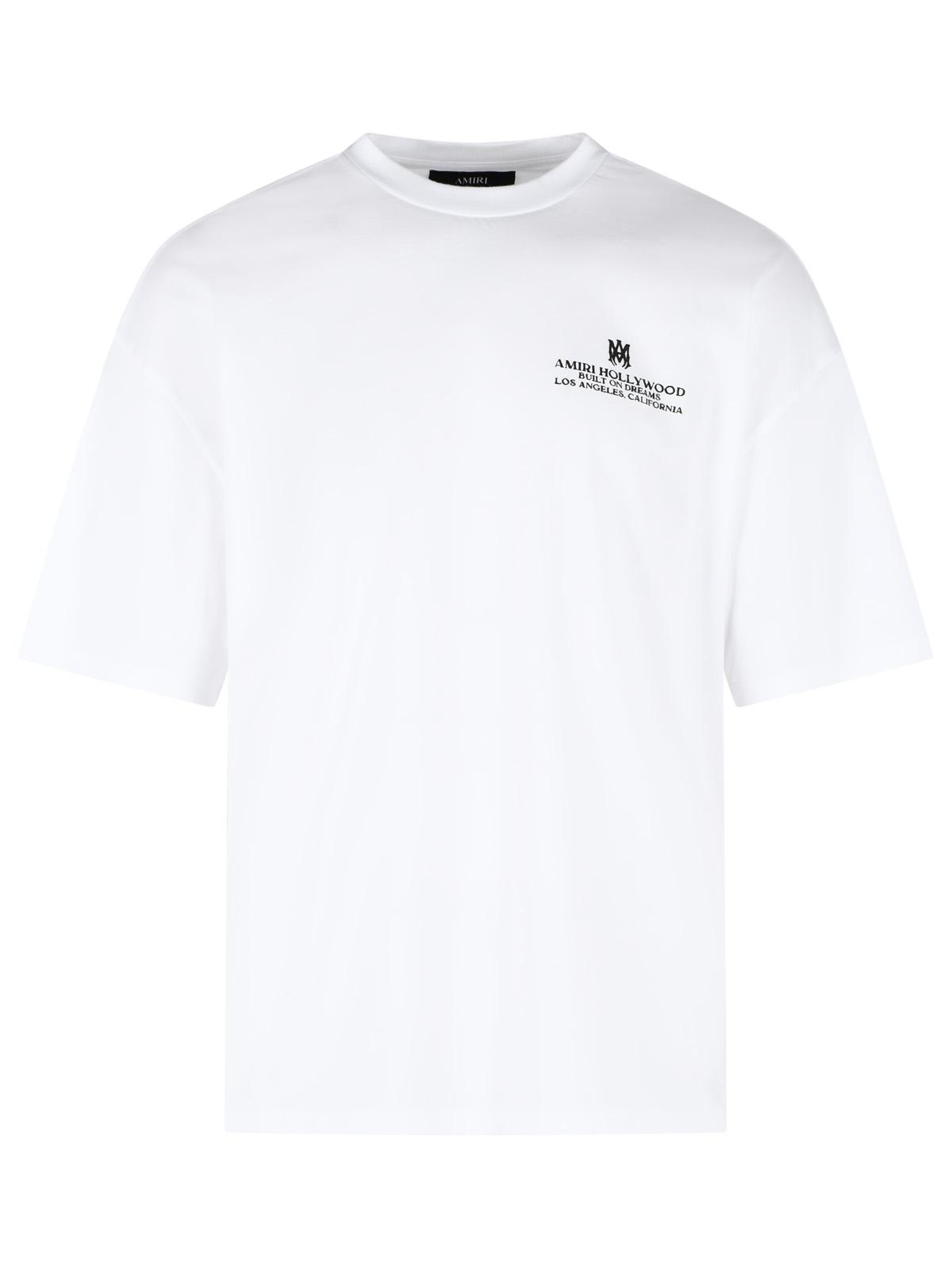 Amiri 'Built On Dreams' White Cotton T-Shirt Men AMIRI