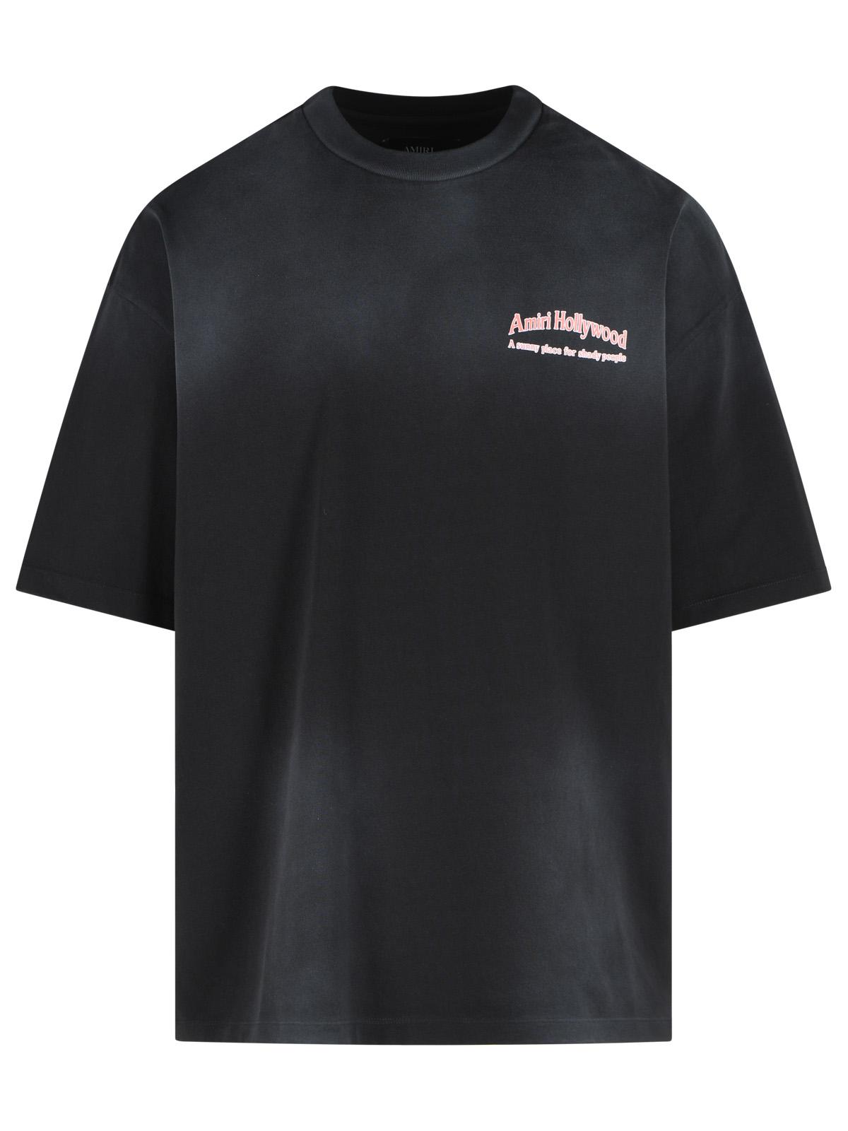 Amiri 'Sunny Place' Black Cotton T-Shirt Men AMIRI