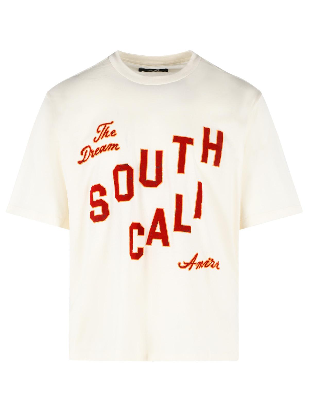 Amiri 'South Cali' Ivory Cotton T-Shirt Men AMIRI