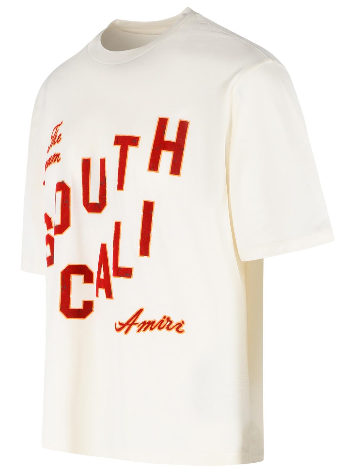Amiri 'South Cali' Ivory Cotton T-Shirt Men AMIRI