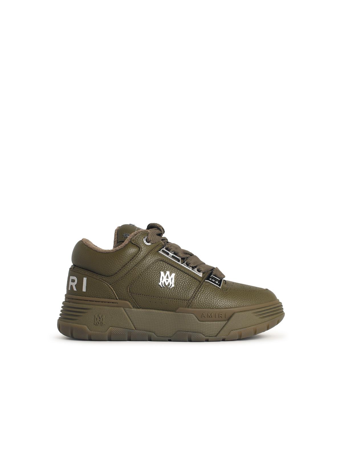 Amiri 'Metallic Ma-1' Thyme Green Leather Sneakers Men AMIRI