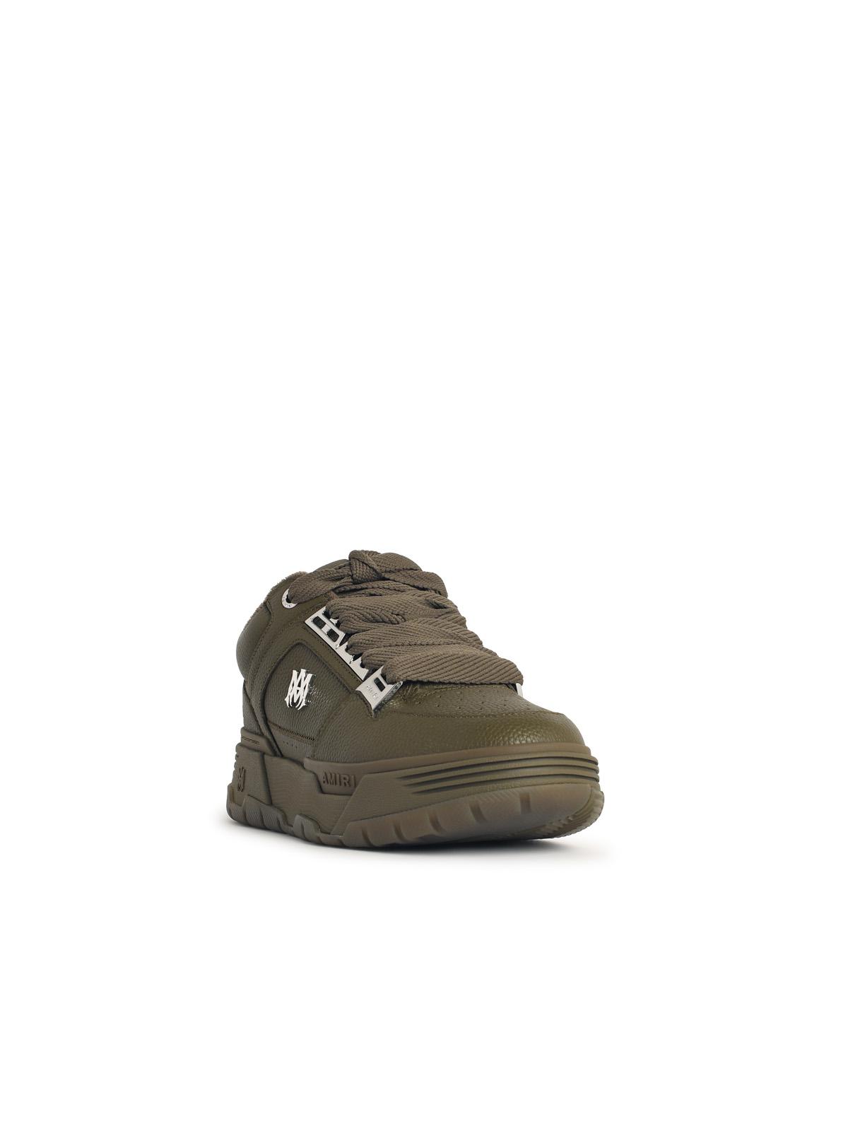 Amiri 'Metallic Ma-1' Thyme Green Leather Sneakers Men AMIRI