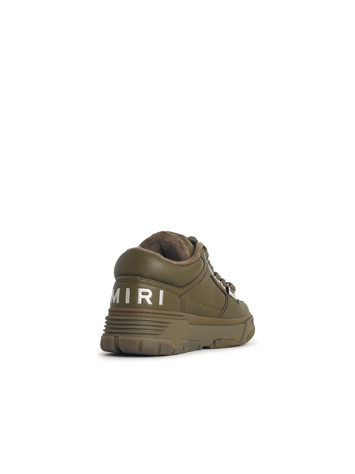Amiri 'Metallic Ma-1' Thyme Green Leather Sneakers Men AMIRI