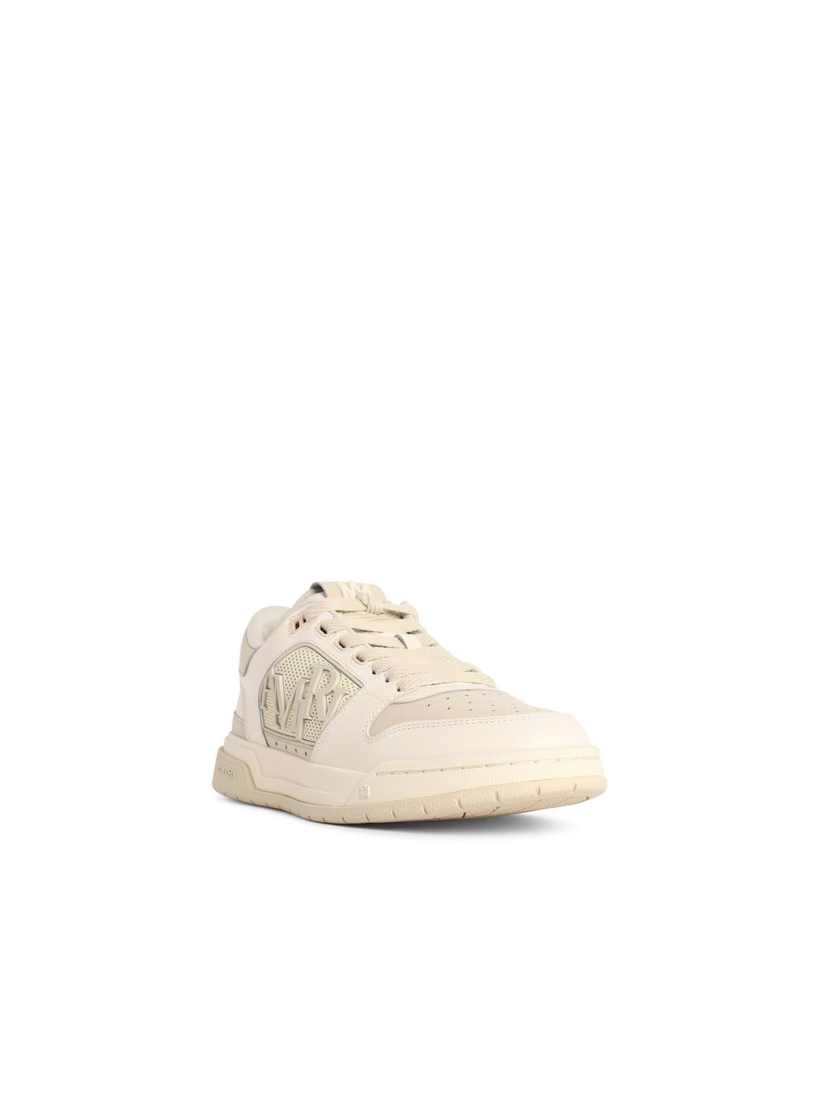 Amiri 'Classic Low' Sneakers In Alabaster White Leather Blend Men AMIRI
