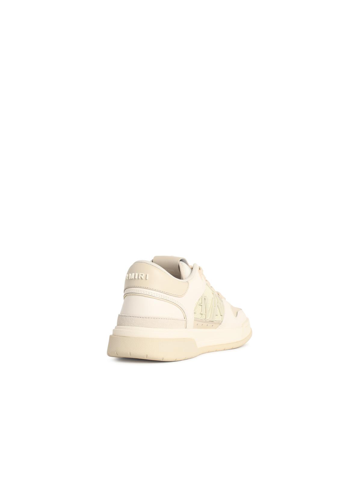 Amiri 'Classic Low' Sneakers In Alabaster White Leather Blend Men AMIRI