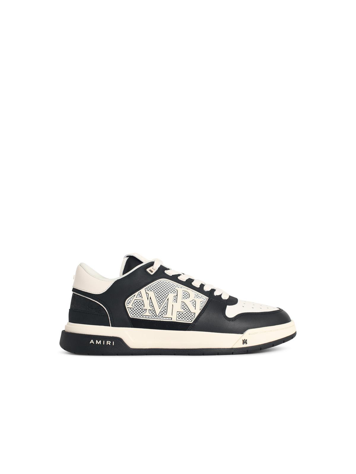 Amiri 'Ma Quad Debossed Classic Low' Sneakers In Black And White Leather Blend Men AMIRI