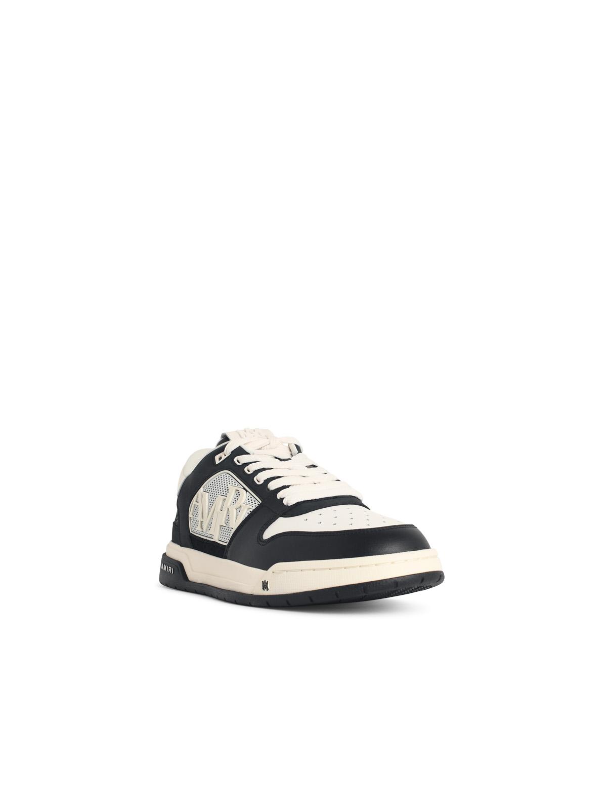 Amiri 'Ma Quad Debossed Classic Low' Sneakers In Black And White Leather Blend Men AMIRI