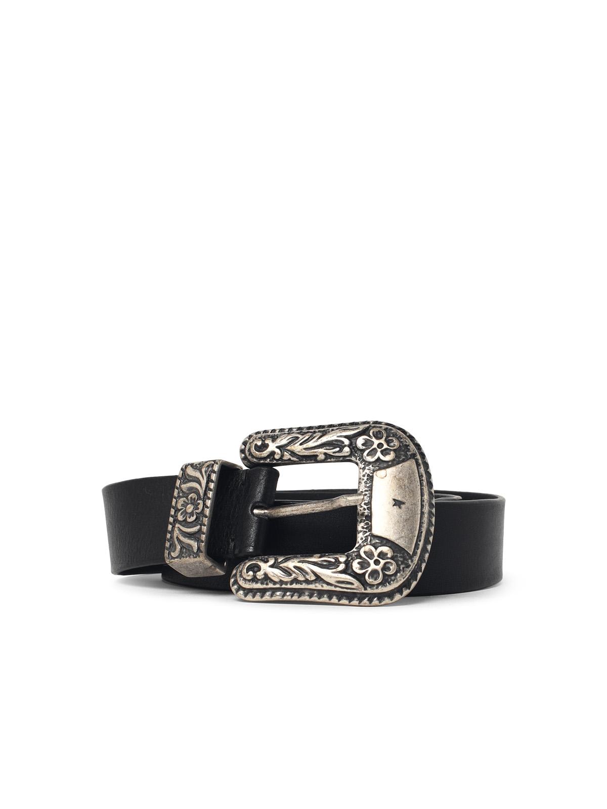 Golden Goose 'Lace' Black Leather Belt Women GOLDEN GOOSE