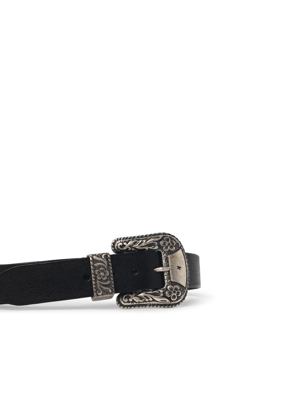 Golden Goose 'Lace' Black Leather Belt Women GOLDEN GOOSE