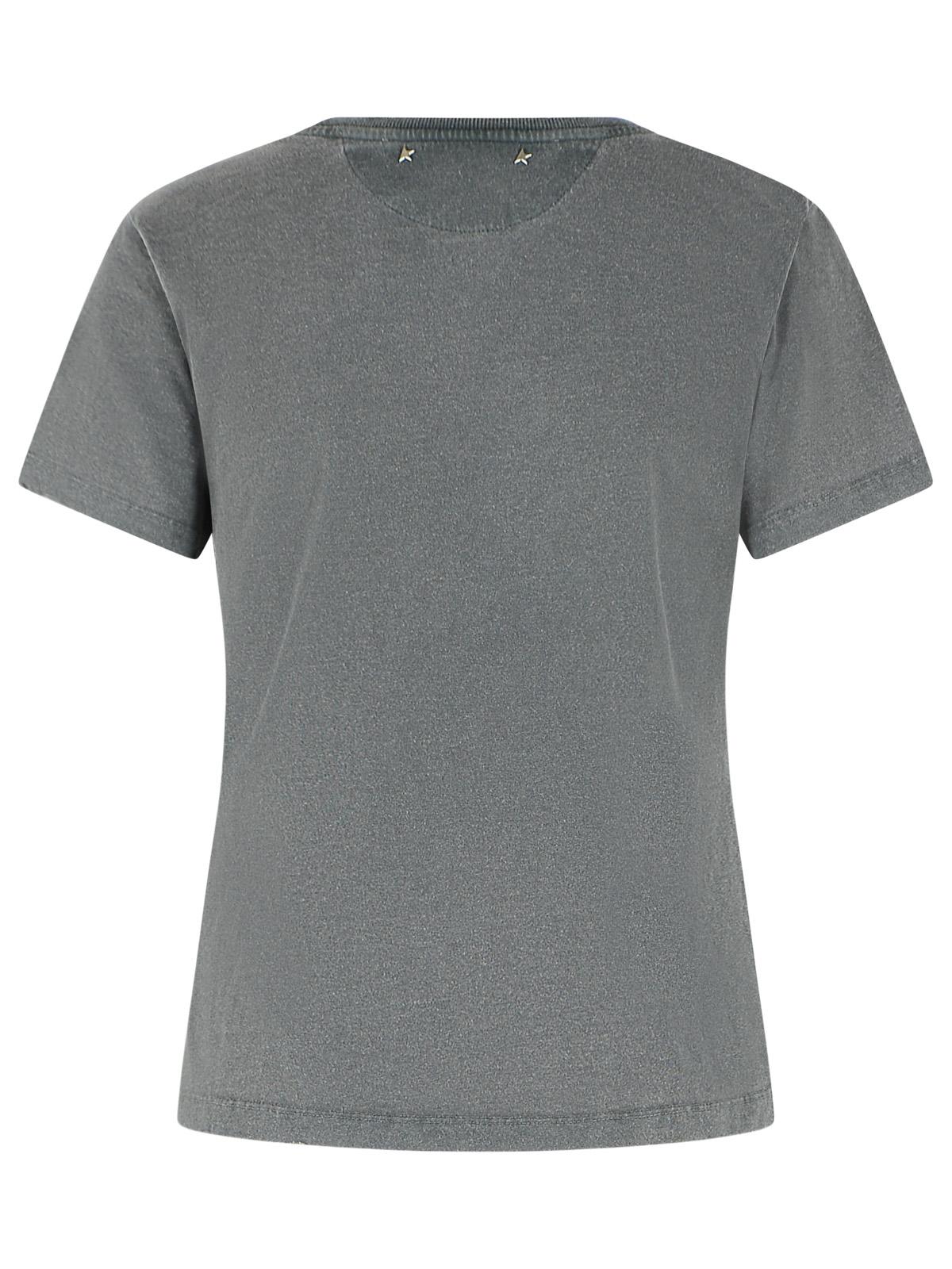 Golden Goose 'Doris' Slim Grey Cotton T-Shirt Women GOLDEN GOOSE