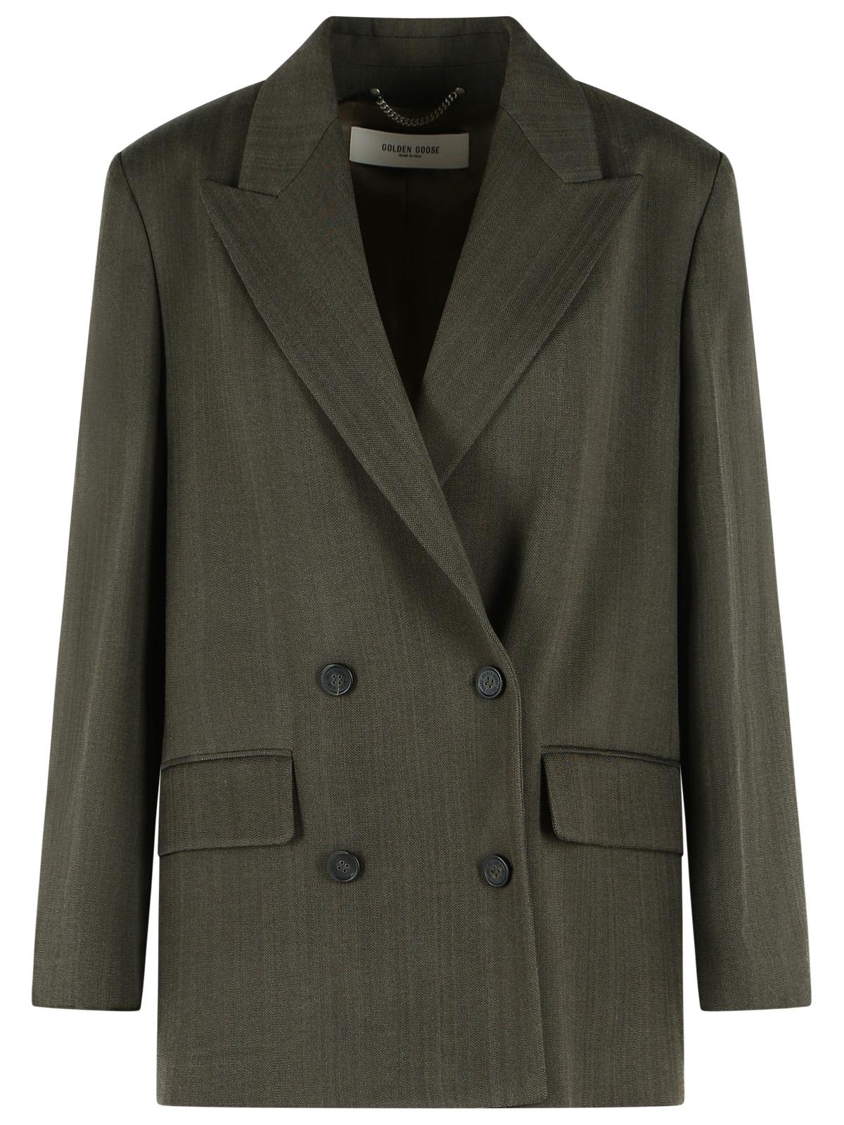 Golden Goose 'Journey' Blazer In Viscose And Grey Virgin Wool Women GOLDEN GOOSE
