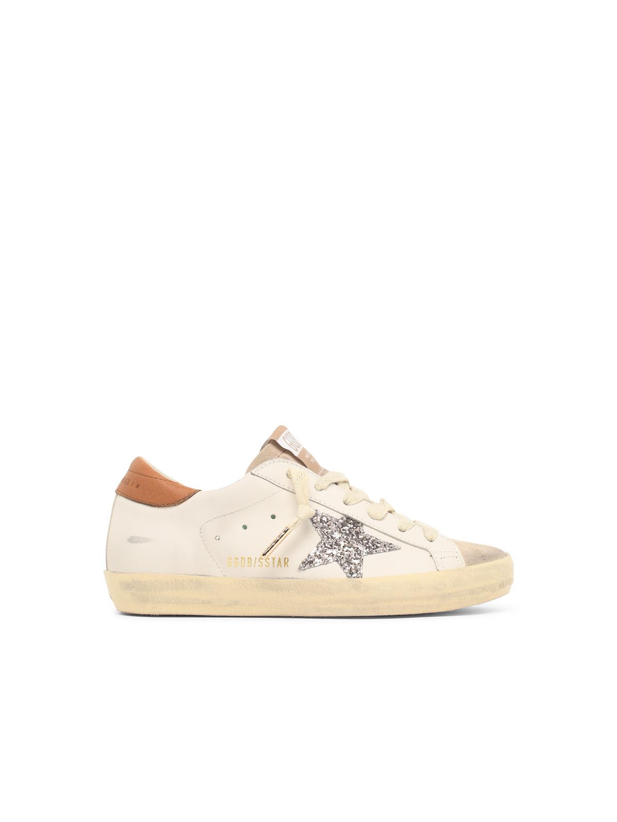 Golden Goose 'Super Star' White Leather Blend Sneakers Women GOLDEN GOOSE