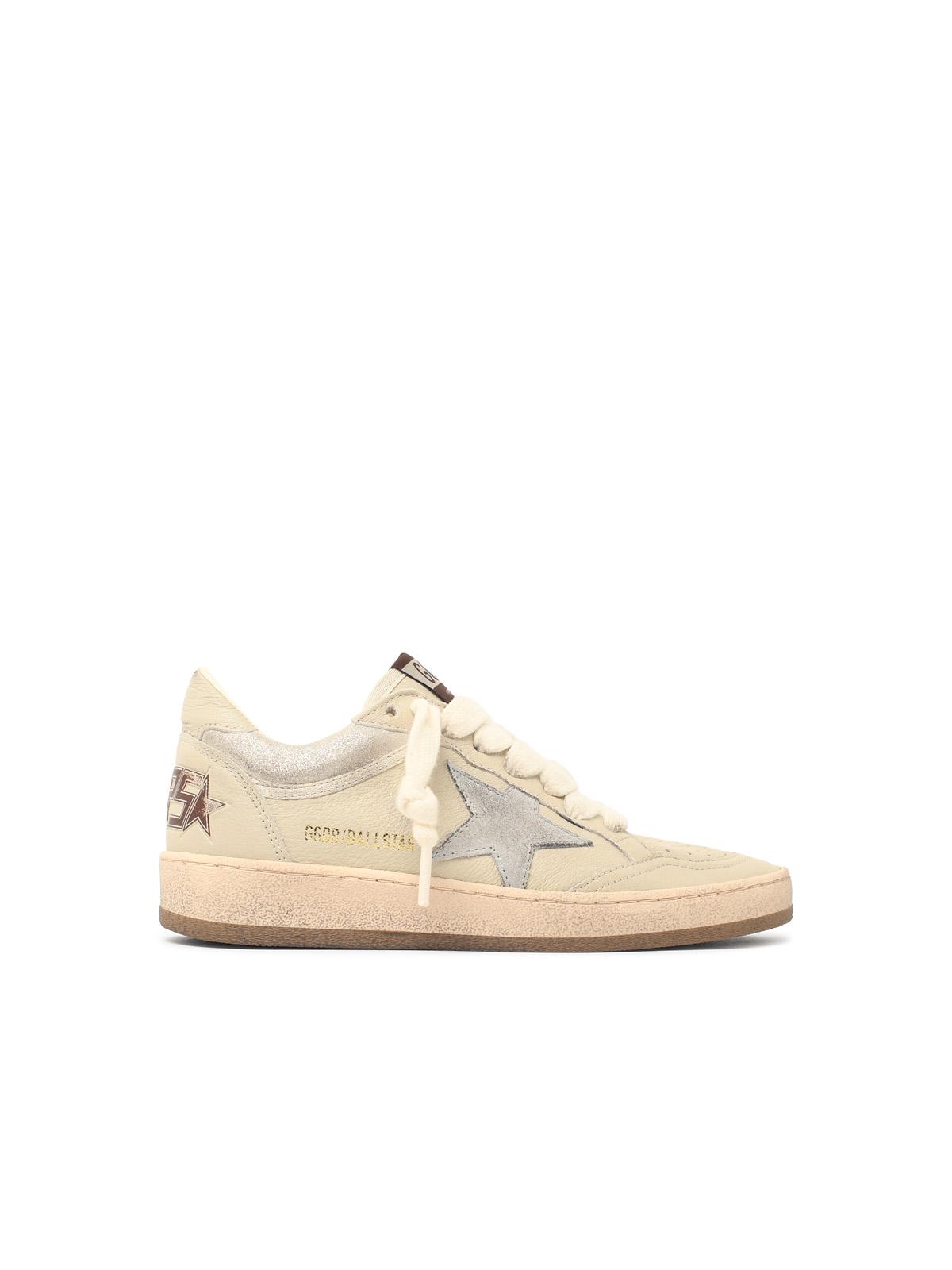 Golden Goose Cream Leather Ball Star' Sneakers Women GOLDEN GOOSE