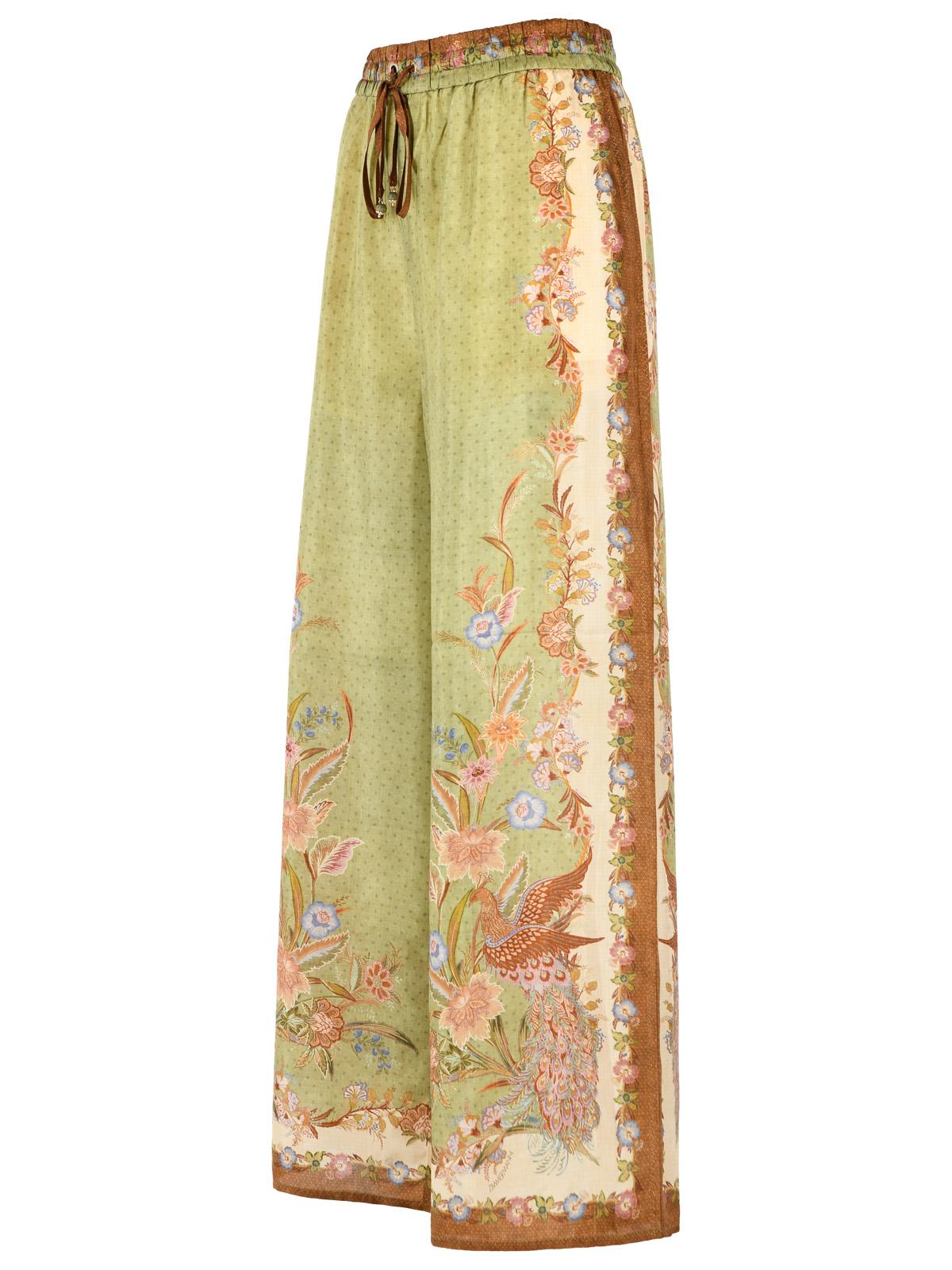 Zimmermann Indra' Khaki Silk Pants Women ZIMMERMANN