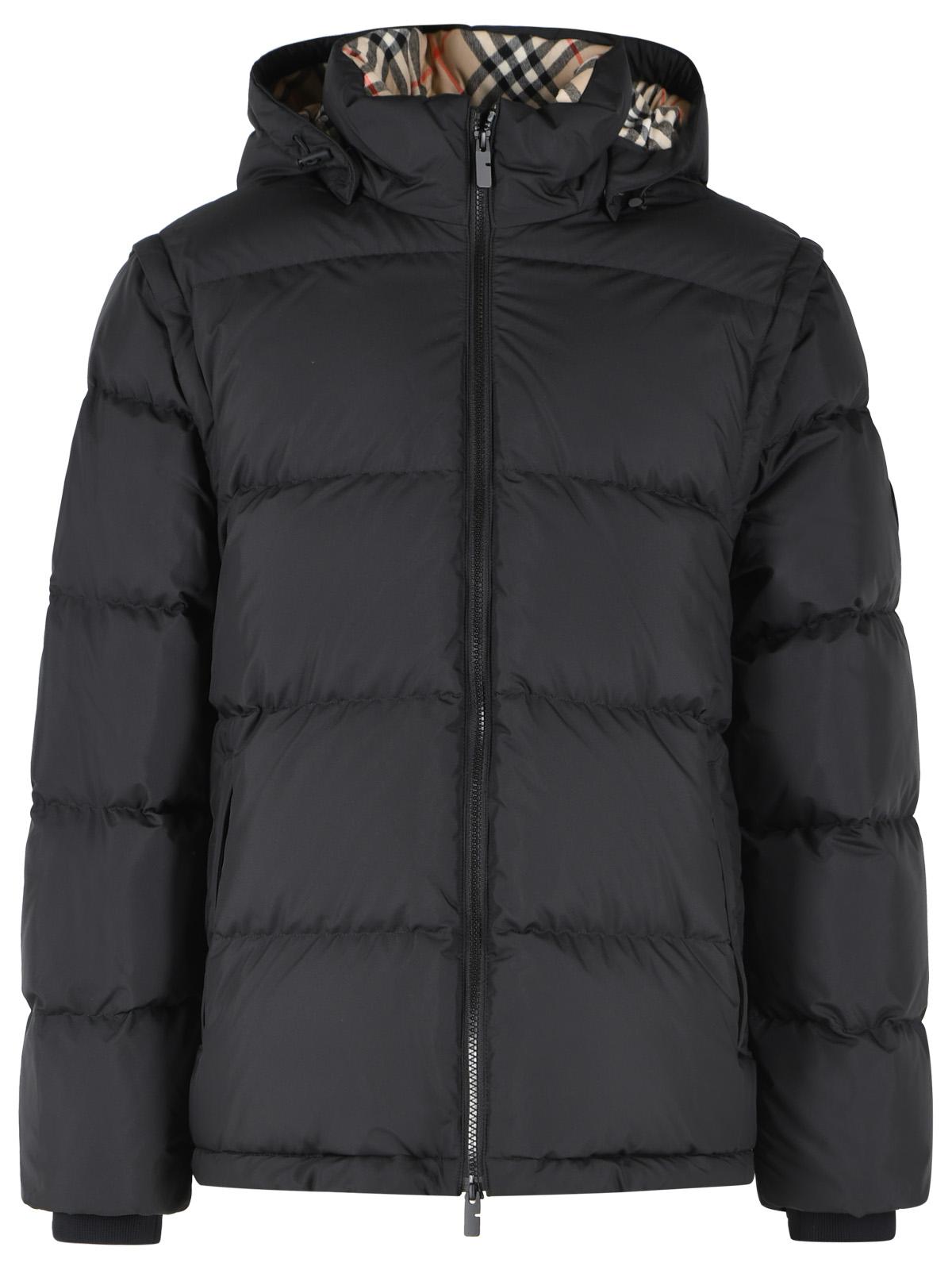 Burberry 'Bideford' Black Nylon Down Jacket Men BURBERRY