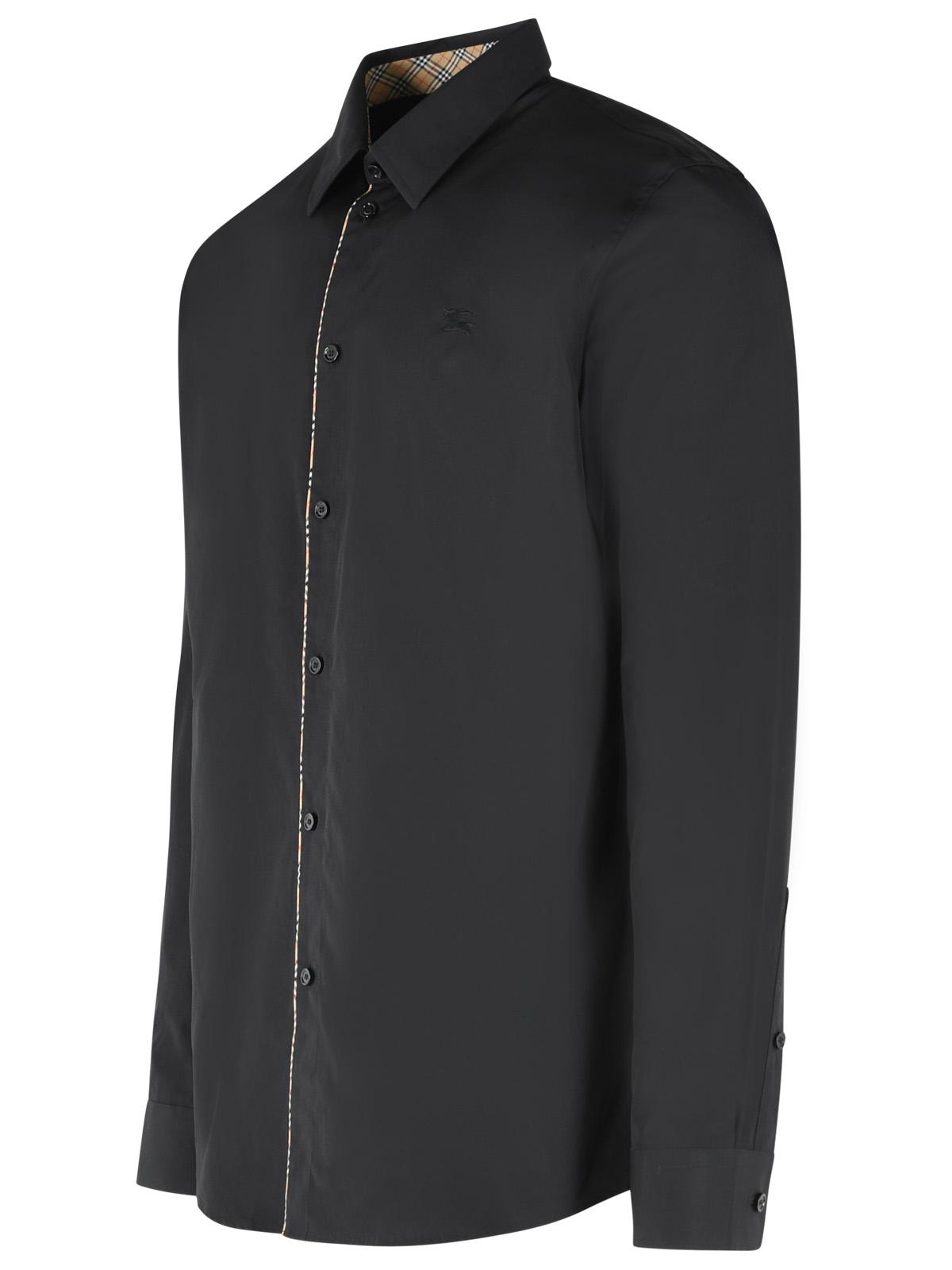 Burberry 'Sam' Black Cotton Shirt Men BURBERRY