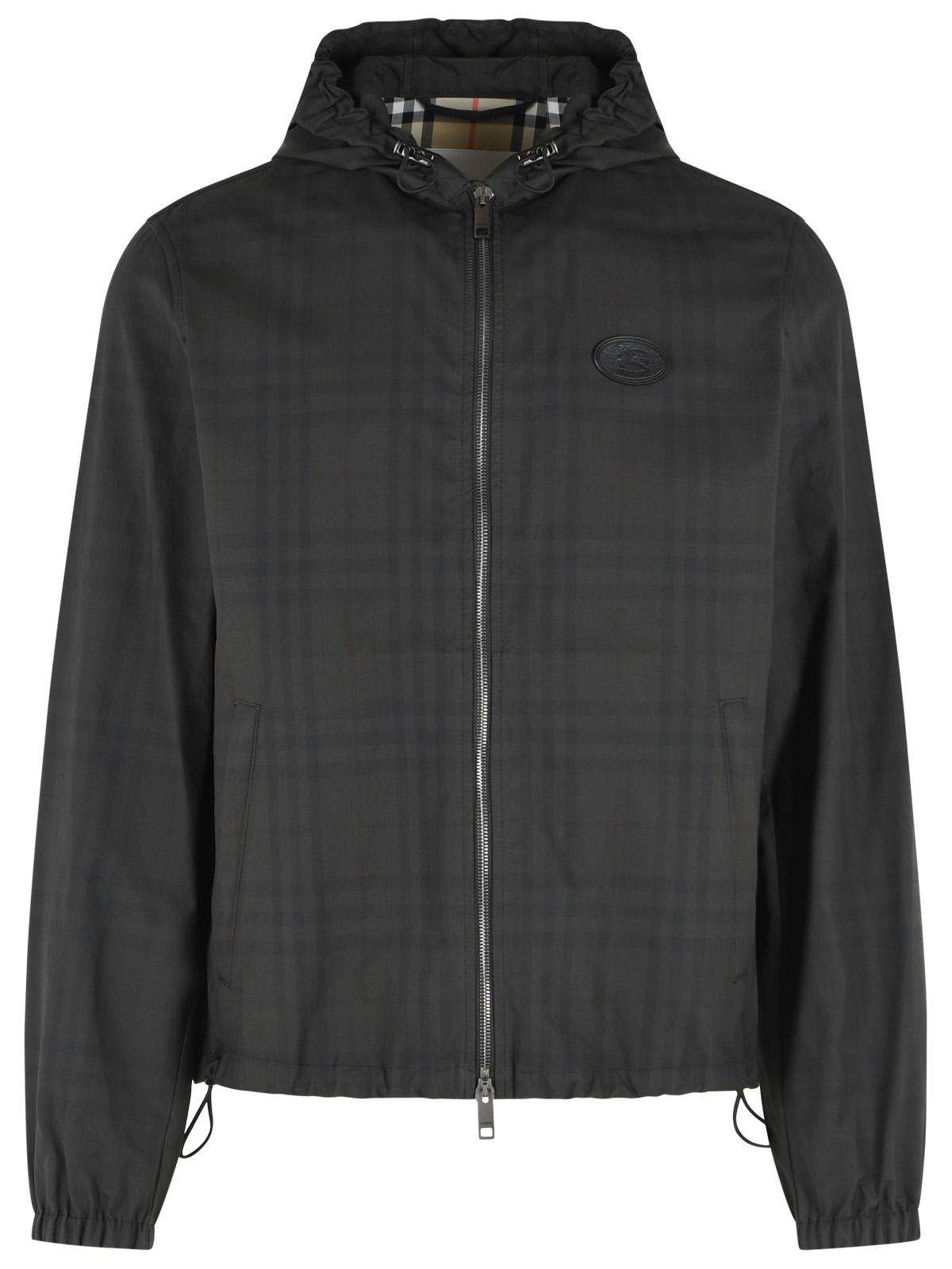 Burberry 'Newport' Brown Cotton Down Jacket Men BURBERRY
