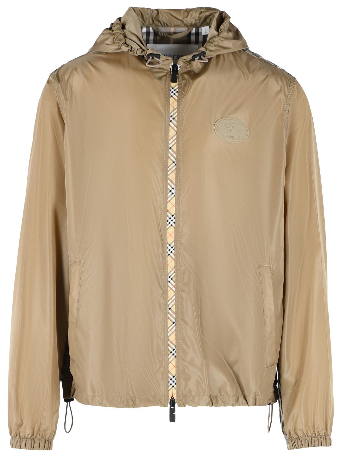 Burberry 'Newport' Brown Polyamide Jacket Men BURBERRY