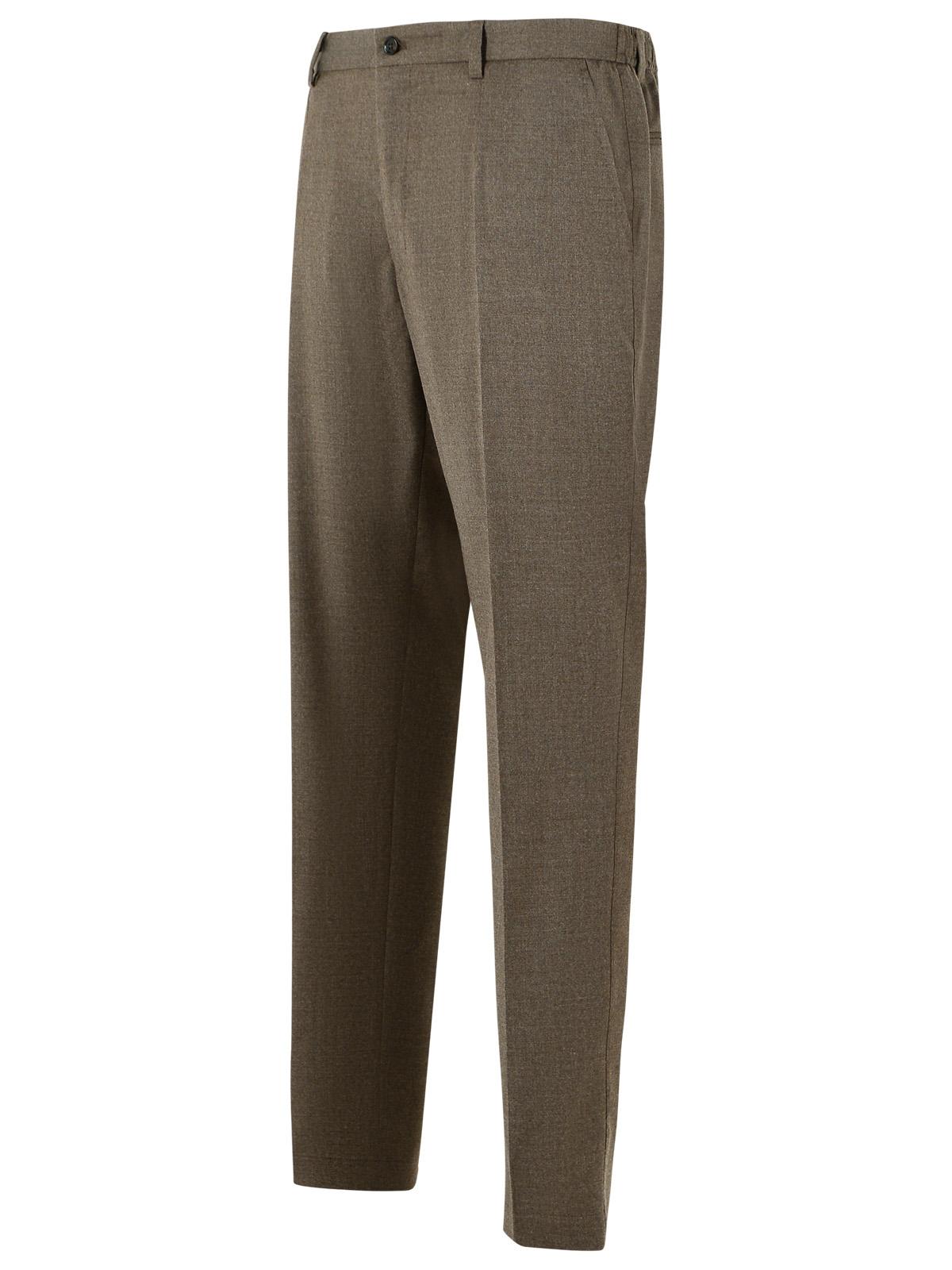 Dolce & Gabbana Brown Virgin Wool Trousers Men DOLCE & GABBANA