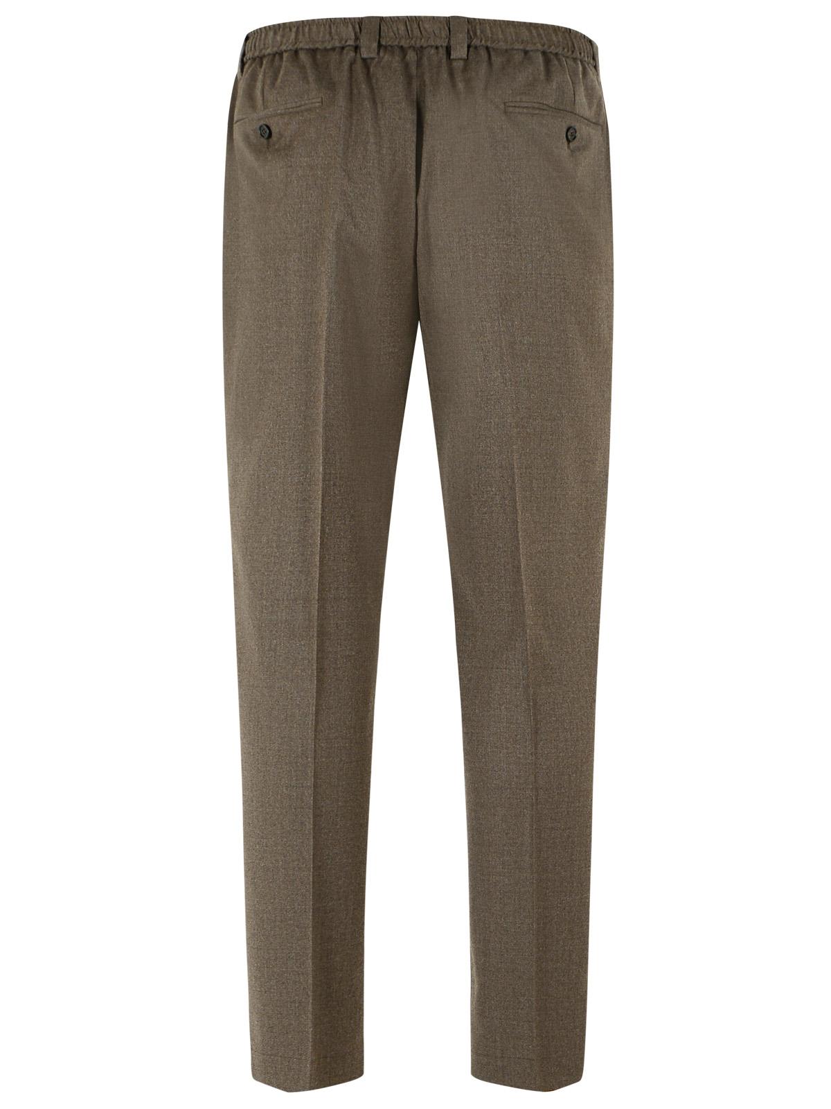 Dolce & Gabbana Brown Virgin Wool Trousers Men DOLCE & GABBANA