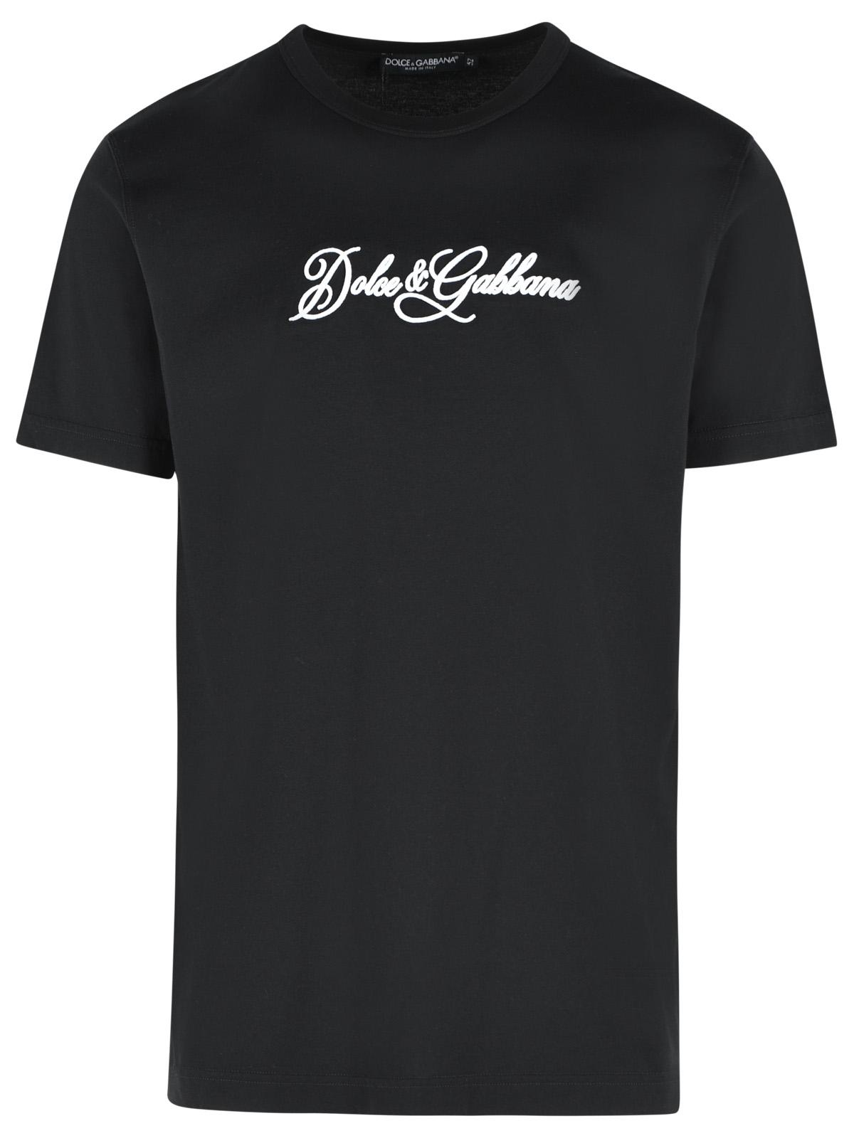 Dolce & Gabbana Black Cotton T-Shirt Men DOLCE & GABBANA