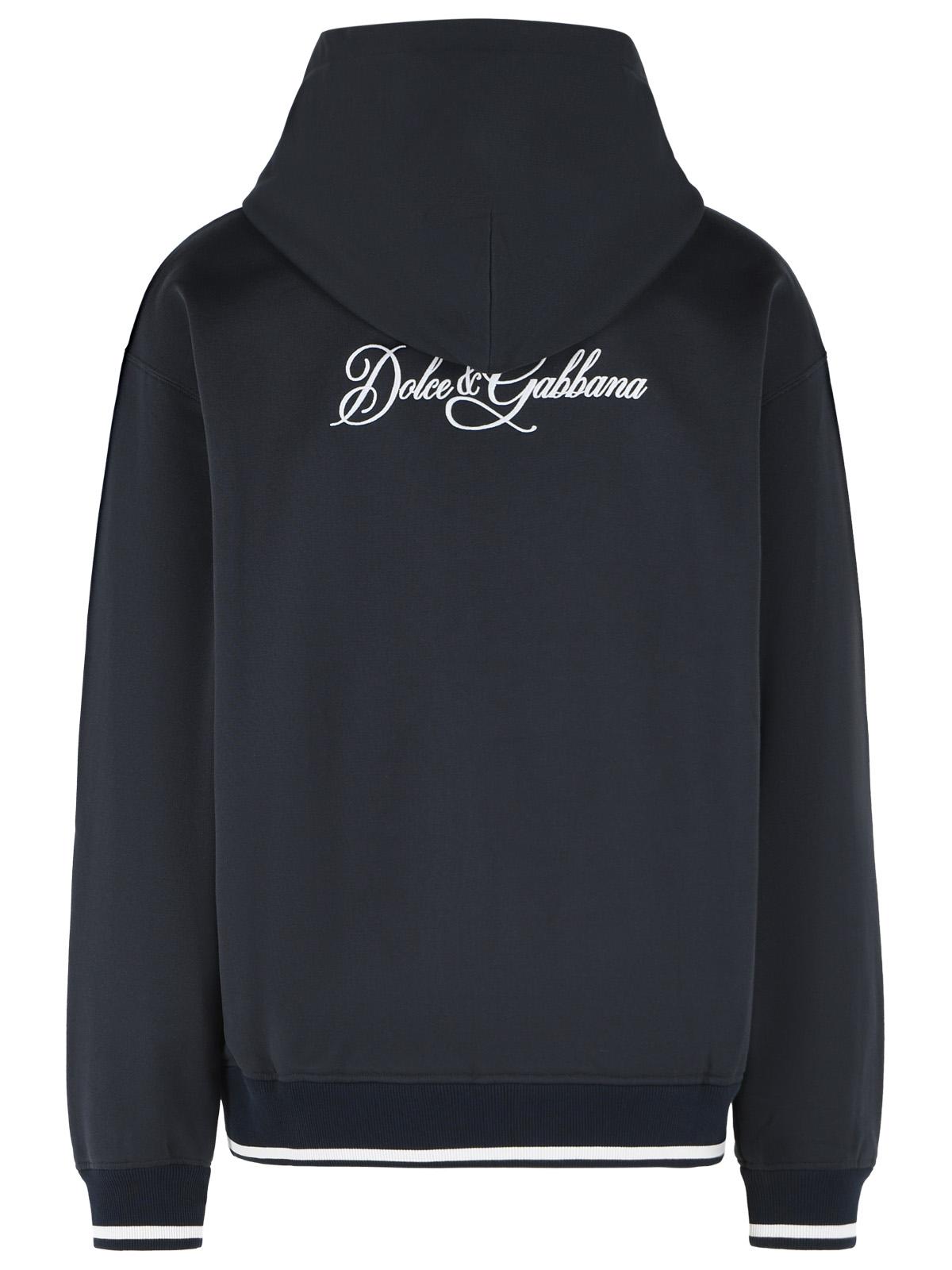 Dolce & Gabbana Blue Cotton Sweatshirt Men DOLCE & GABBANA