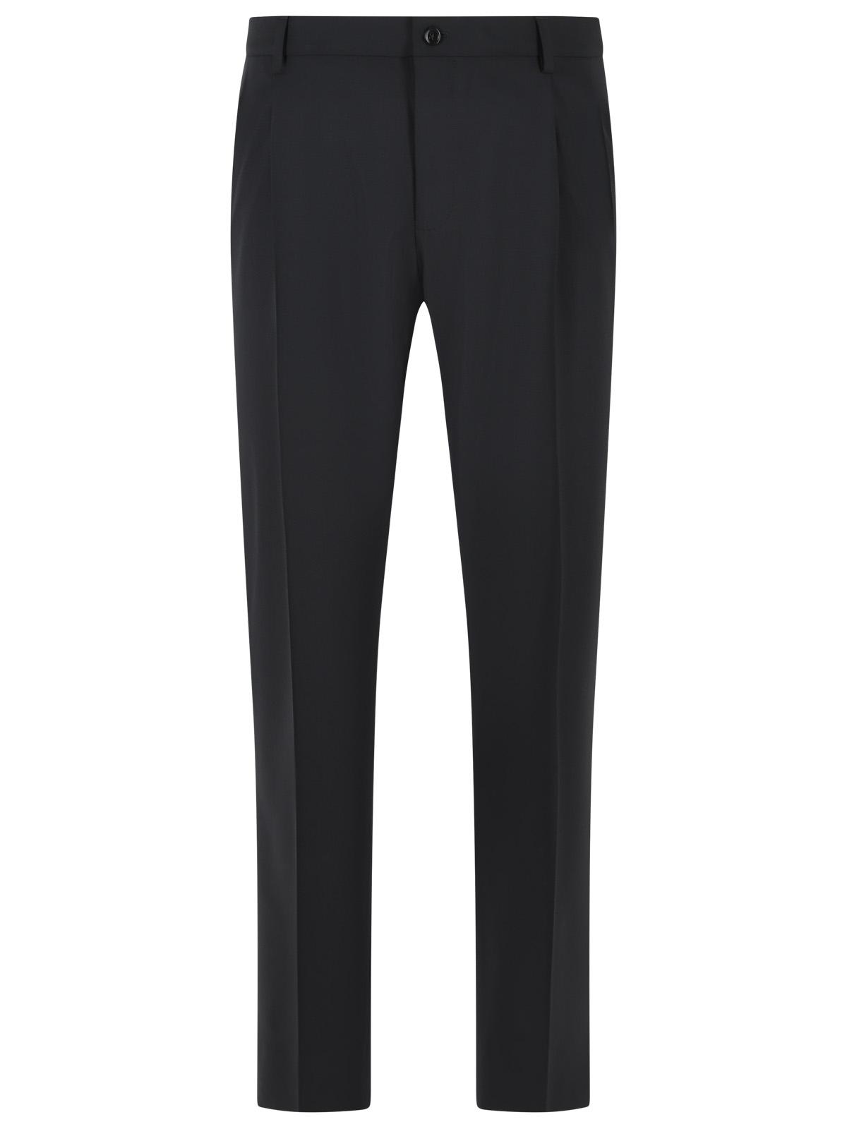 Dolce & Gabbana Black Virgin Wool Trousers Men DOLCE & GABBANA