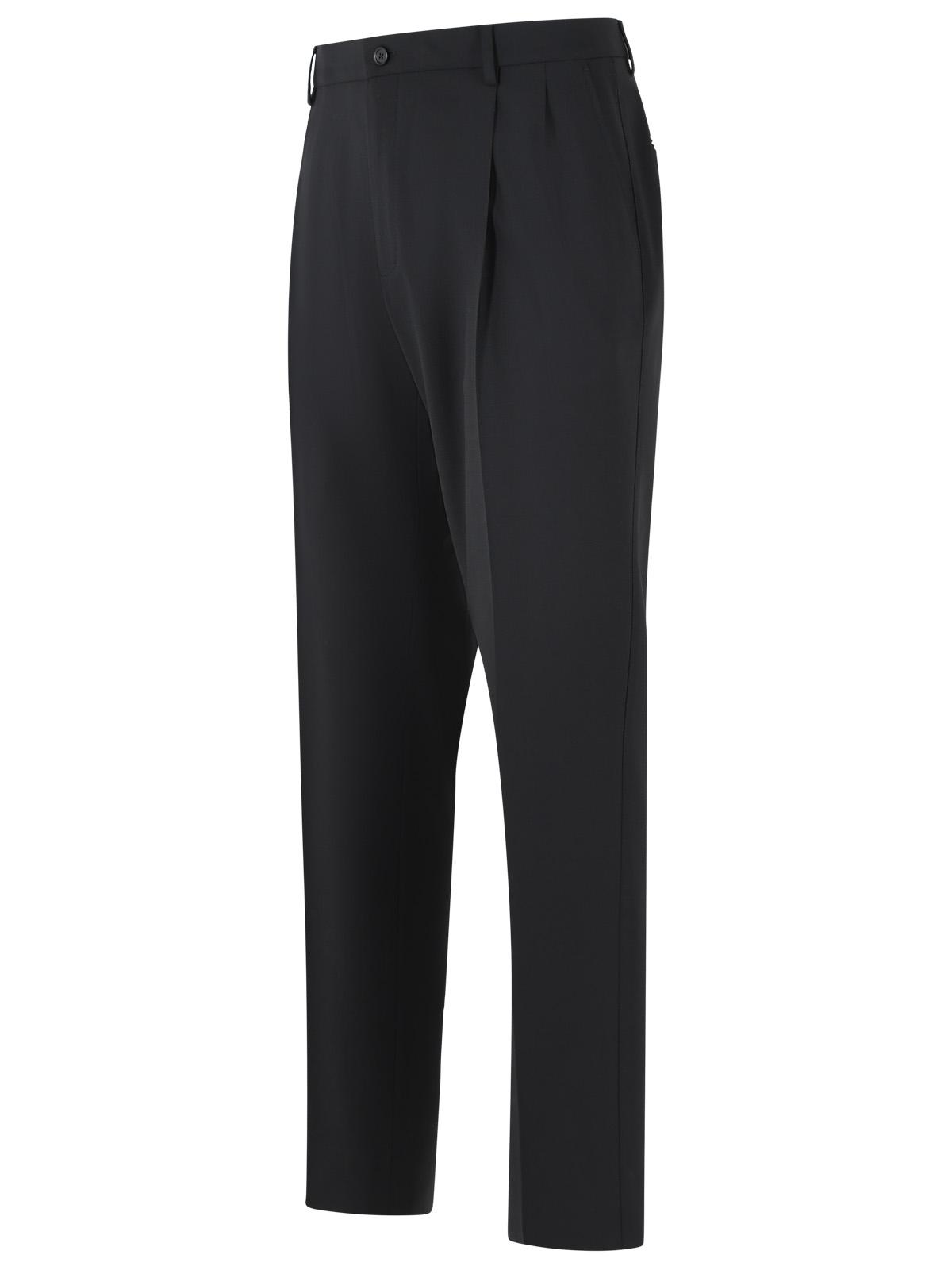 Dolce & Gabbana Black Virgin Wool Trousers Men DOLCE & GABBANA