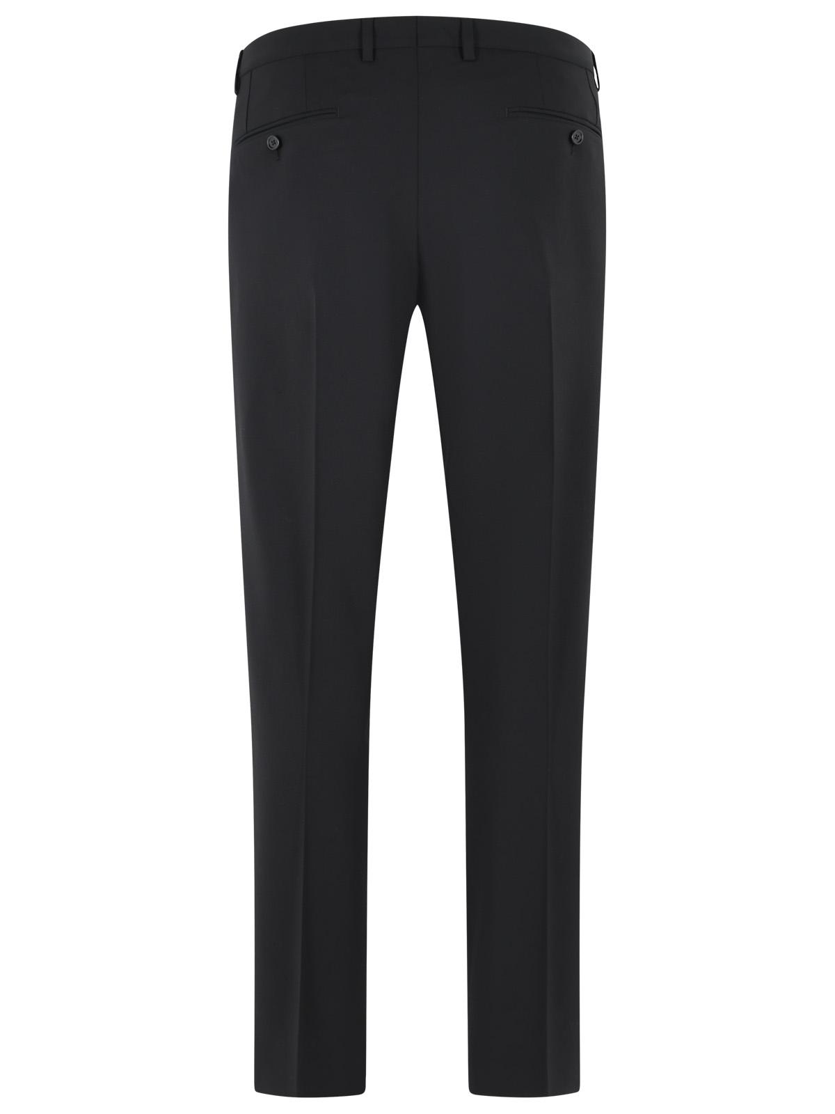 Dolce & Gabbana Black Virgin Wool Trousers Men DOLCE & GABBANA