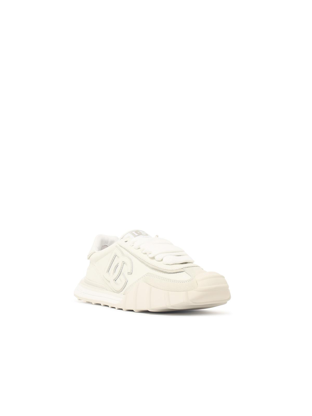 Dolce & Gabbana 'Dg Athletic' White Leather Sneakers Men DOLCE & GABBANA