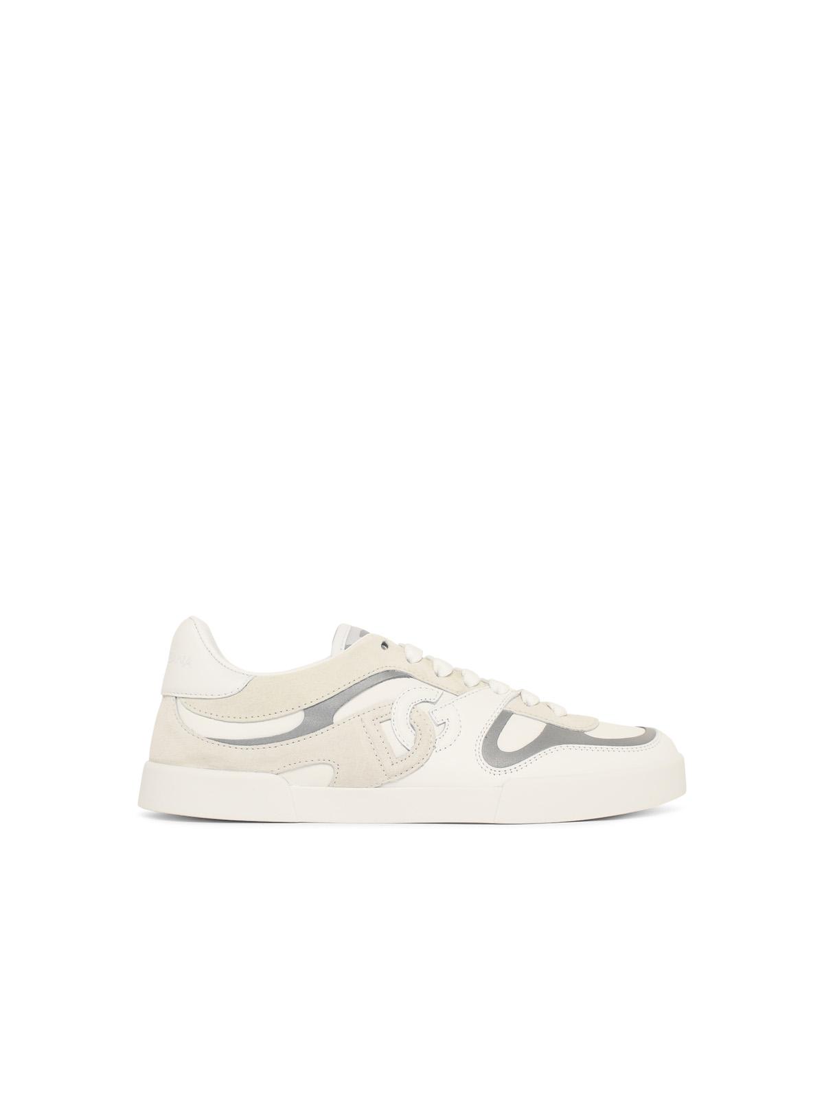 Dolce & Gabbana 'Strobel Portofino' White Leather Sneakers Men DOLCE & GABBANA