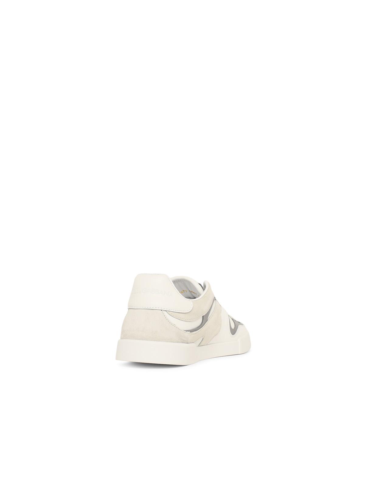 Dolce & Gabbana 'Strobel Portofino' White Leather Sneakers Men DOLCE & GABBANA