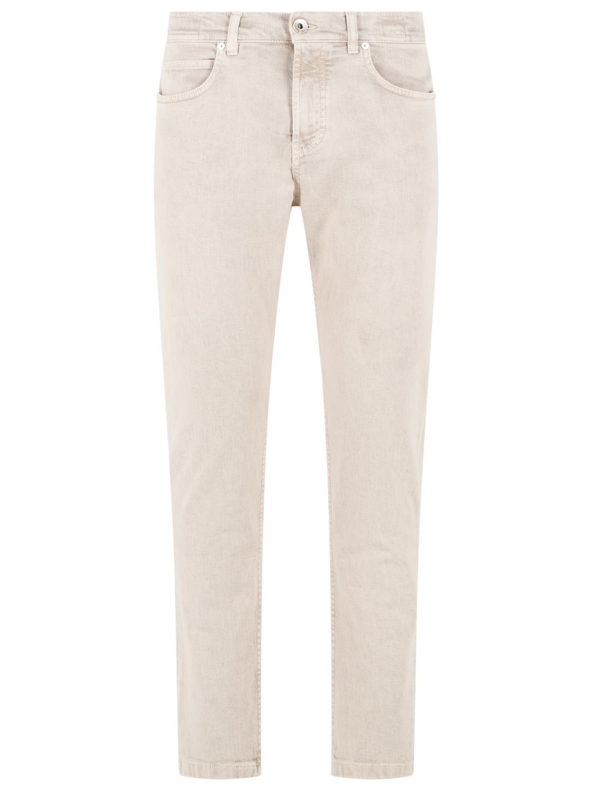 Eleventy Jeans In Denim Stretch Beige Men ELEVENTY