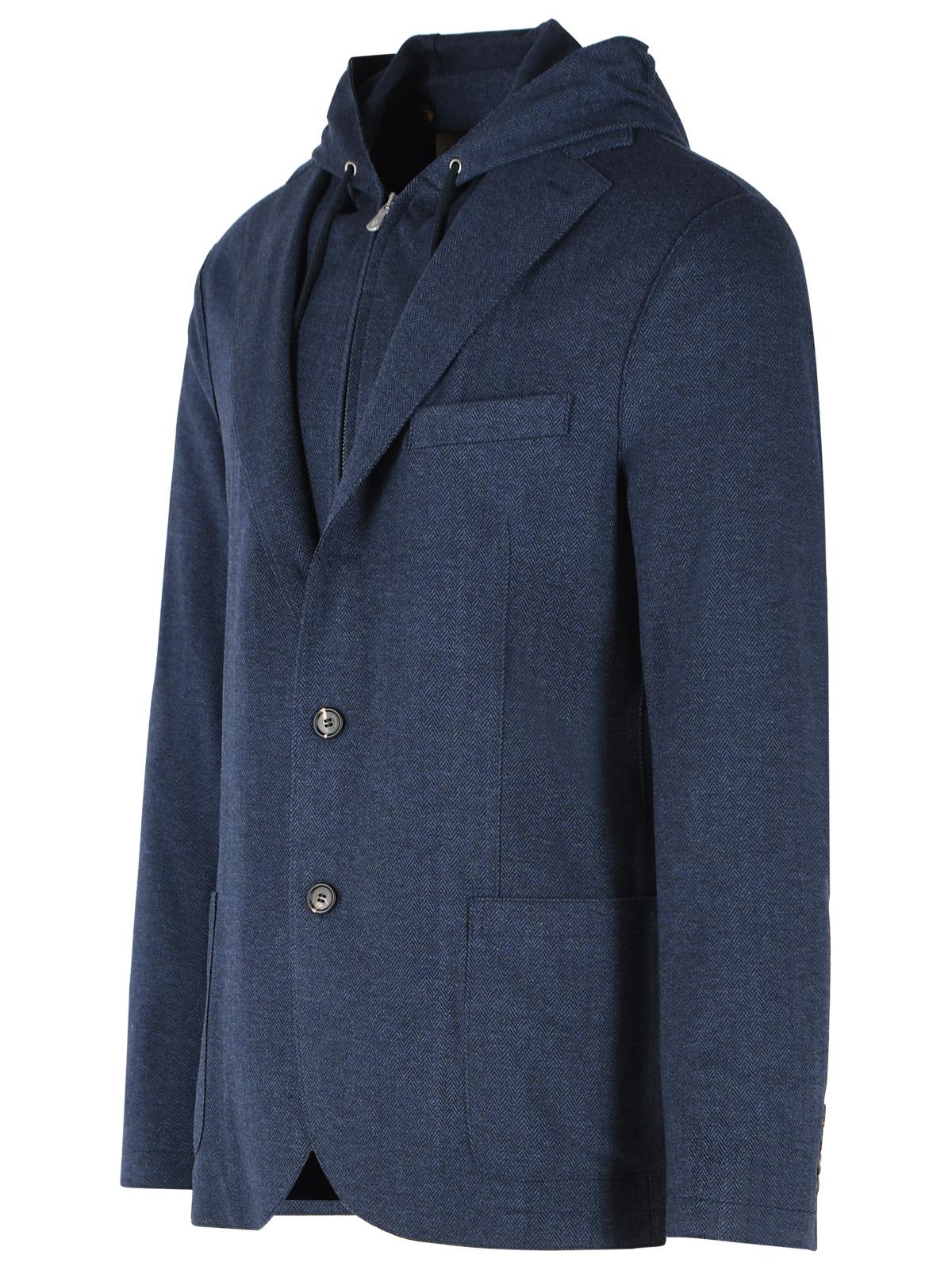 Eleventy Blue Polyester Blend Blazer Men ELEVENTY