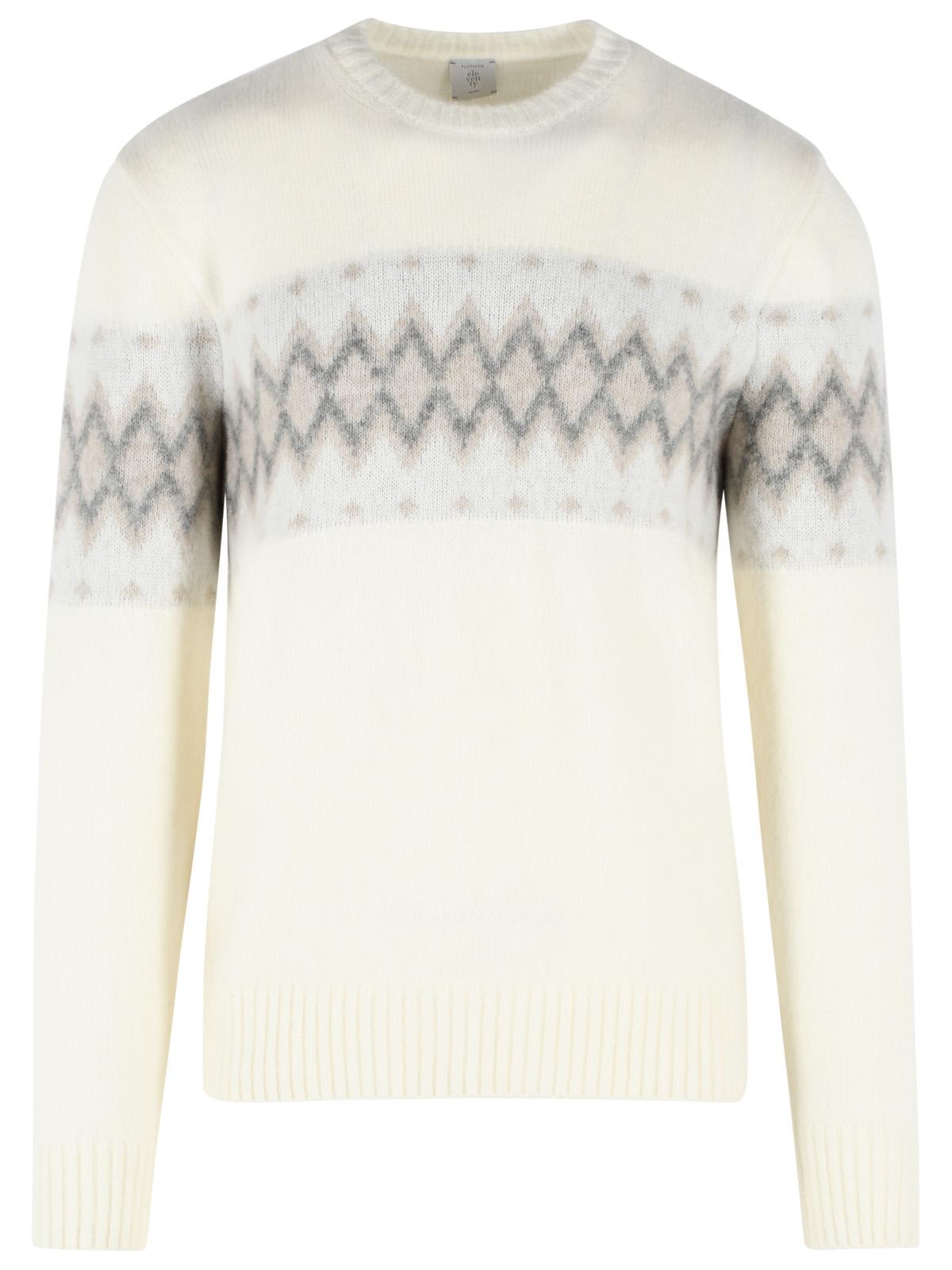 Eleventy Ivory Cashmere And Silk Blend Sweater Men ELEVENTY
