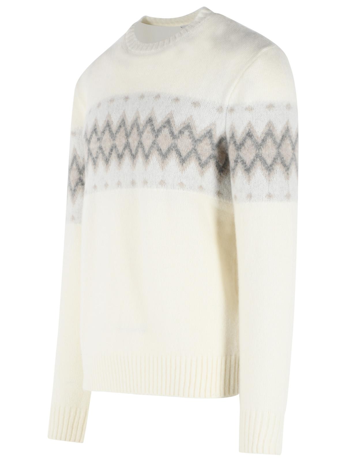 Eleventy Ivory Cashmere And Silk Blend Sweater Men ELEVENTY